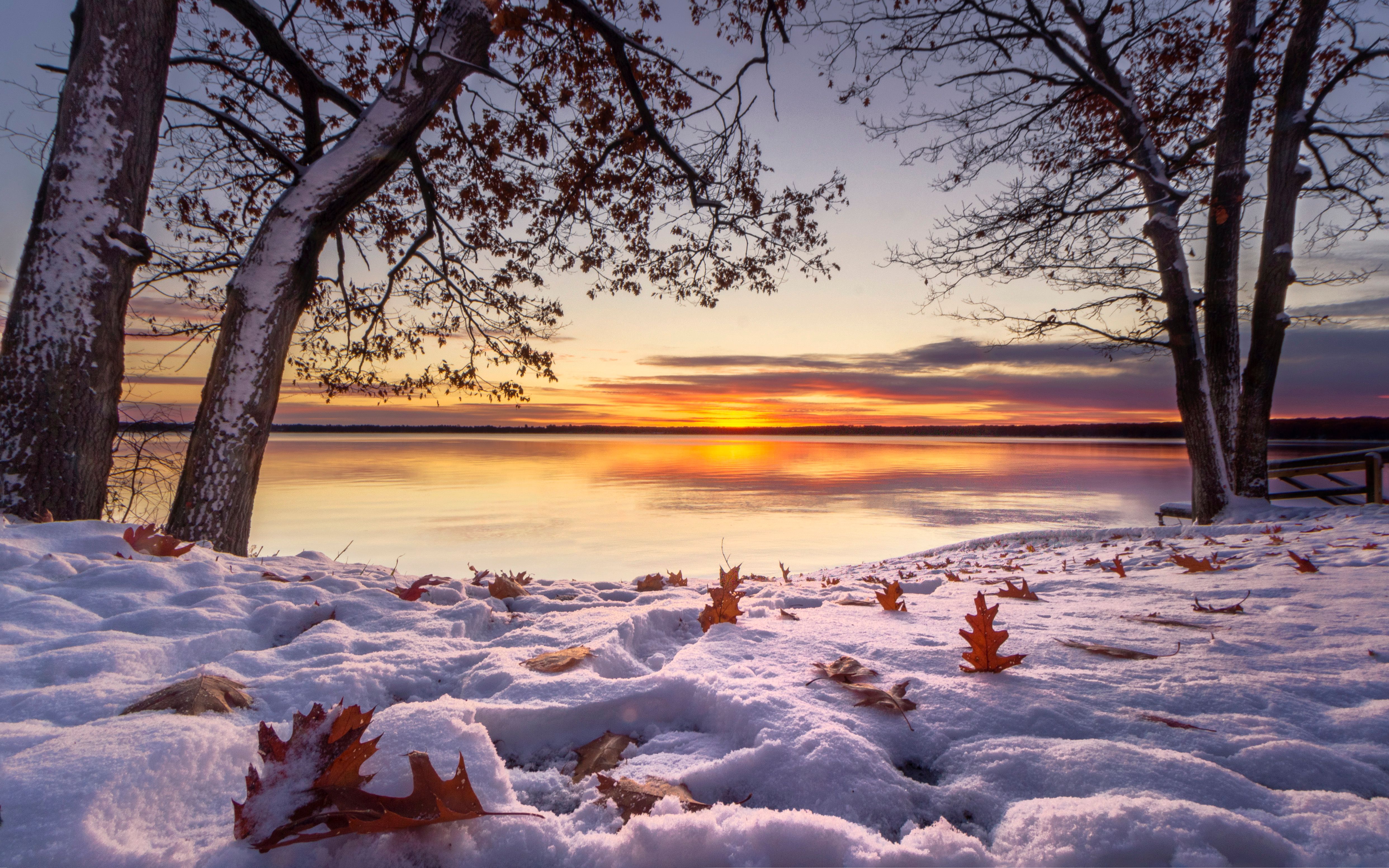 snowy michigan