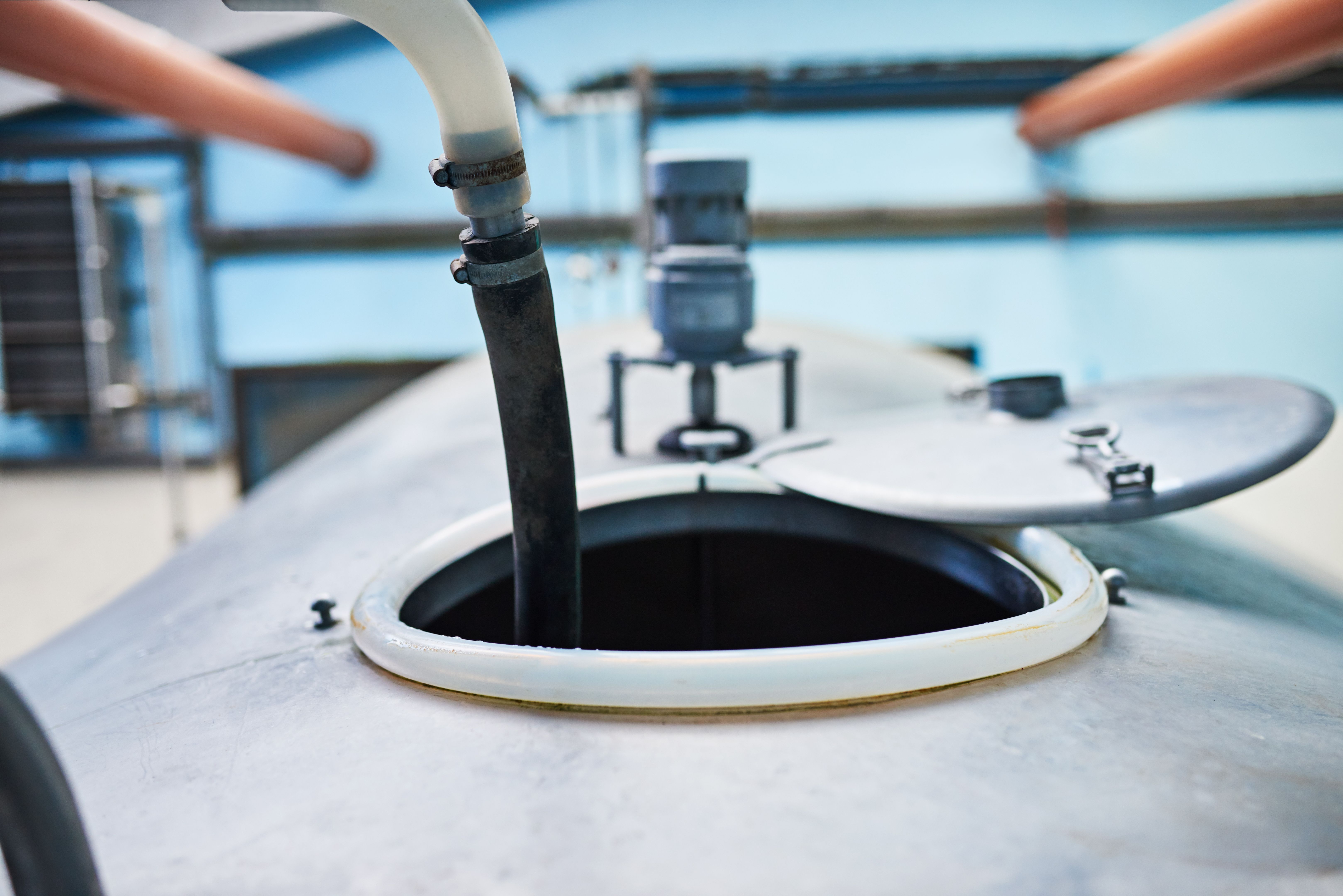 This is where unprocessed milk is stored