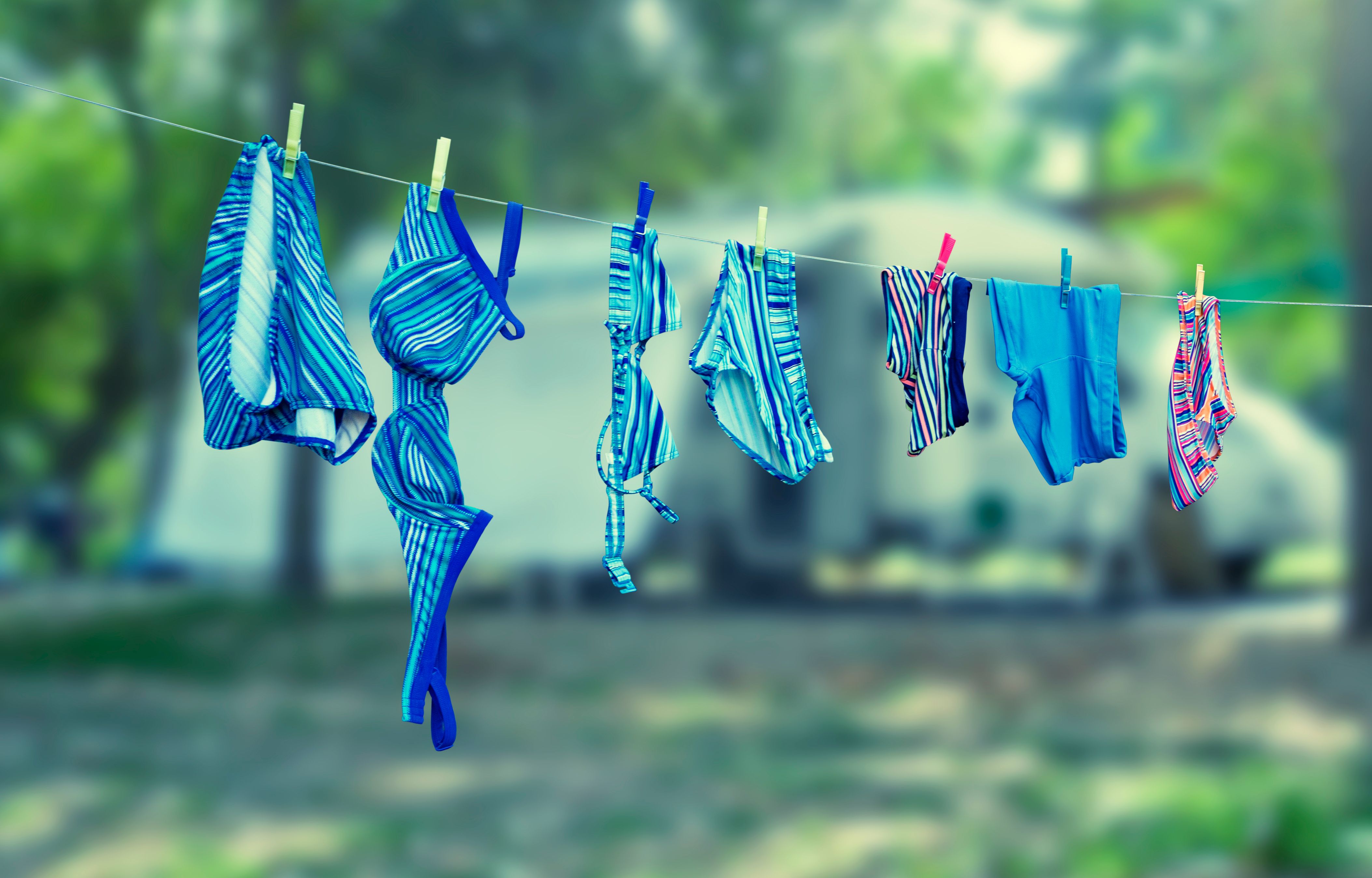 swimwear drying