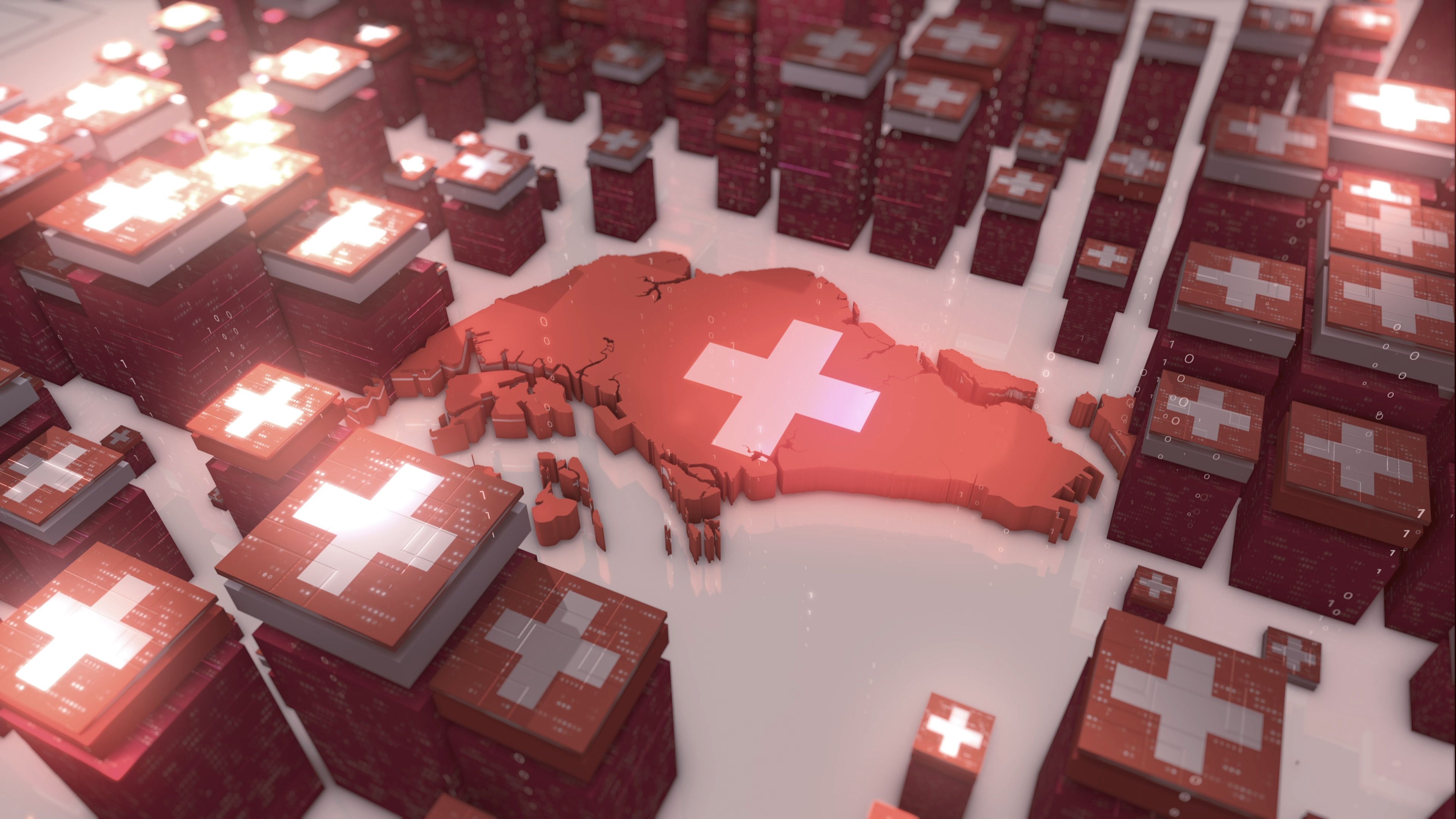 4K-Digital Switzerland Map