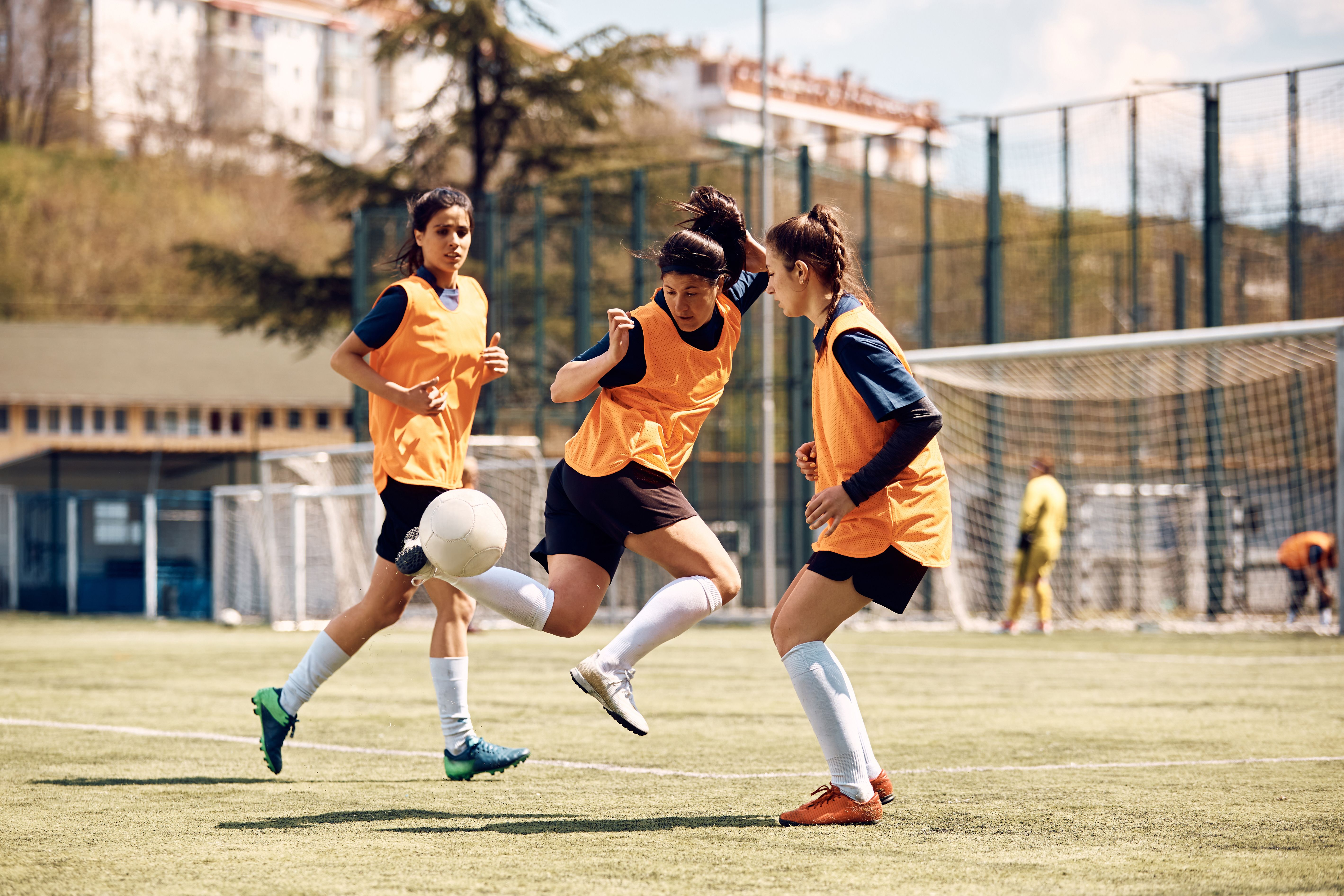 women football training