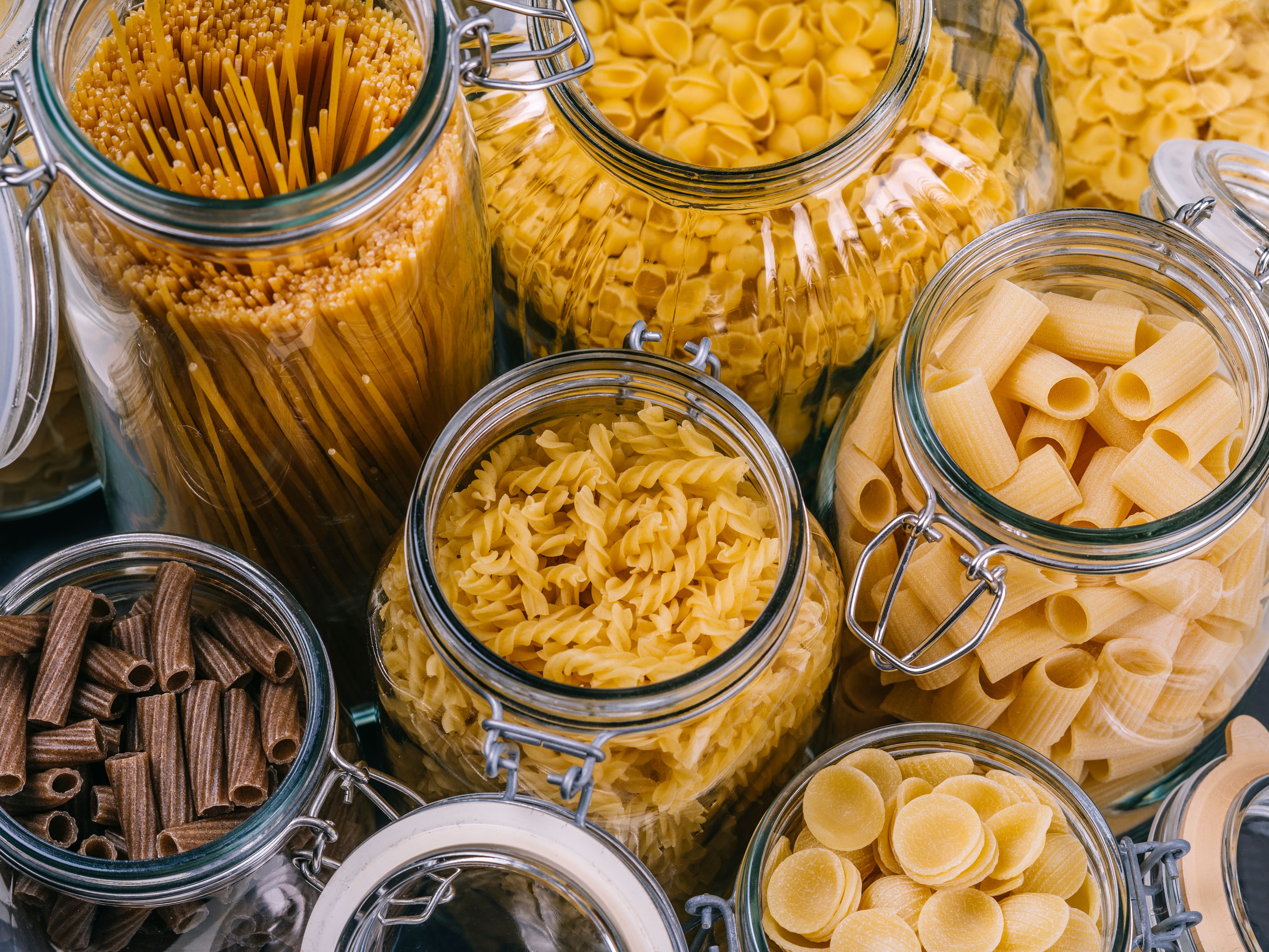 dry pasta storage