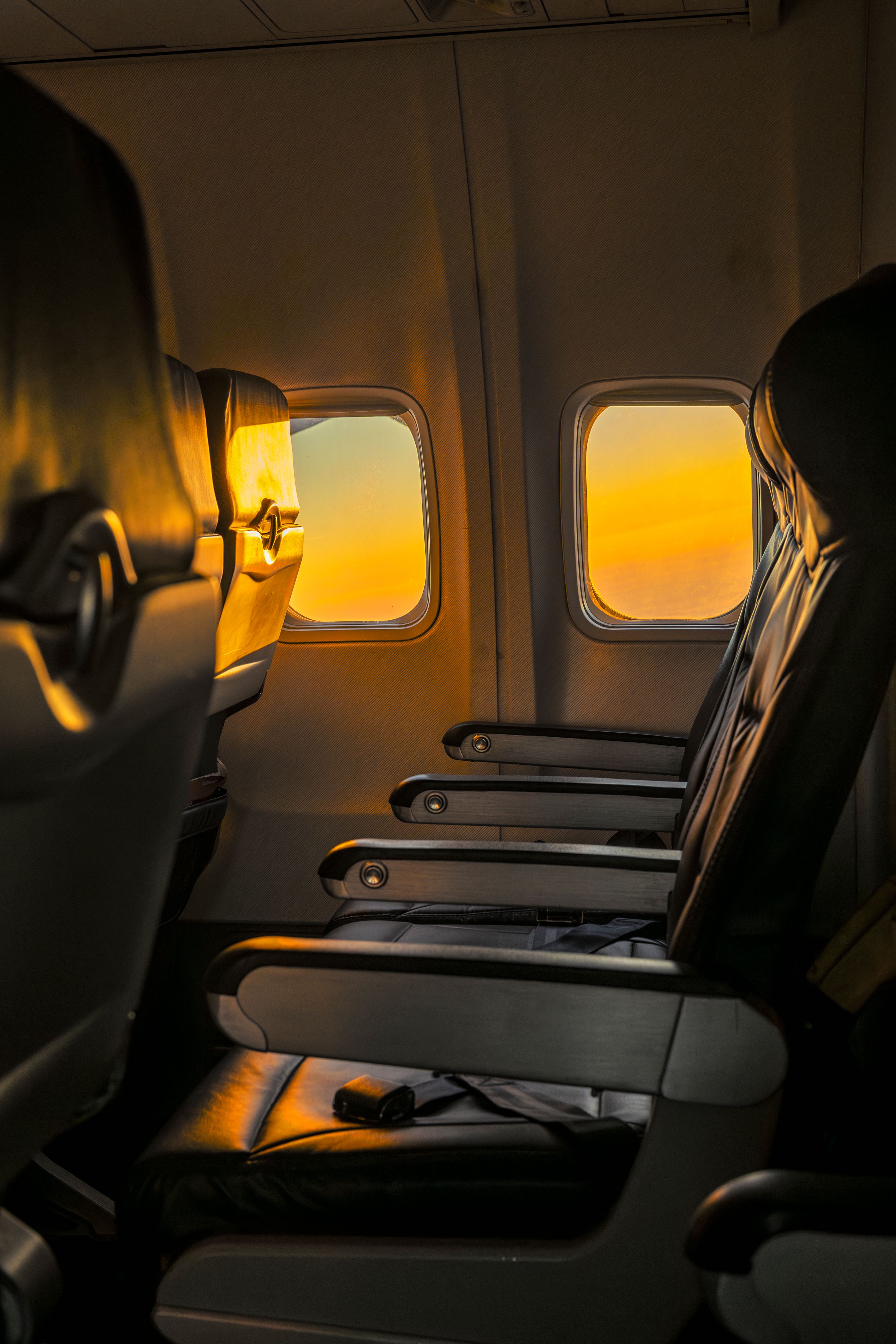 Empty Airplane Seats
