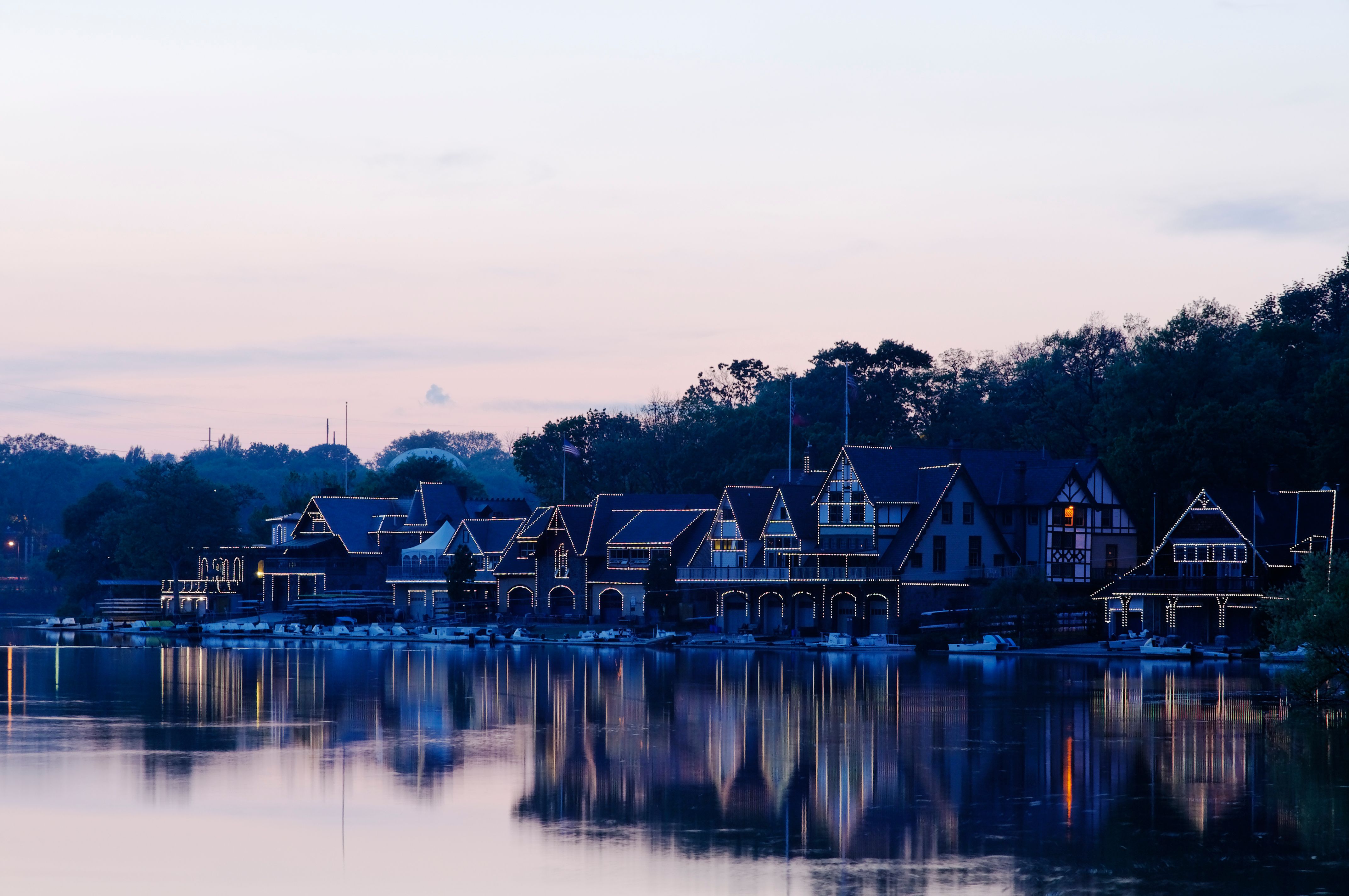 boathouse row night