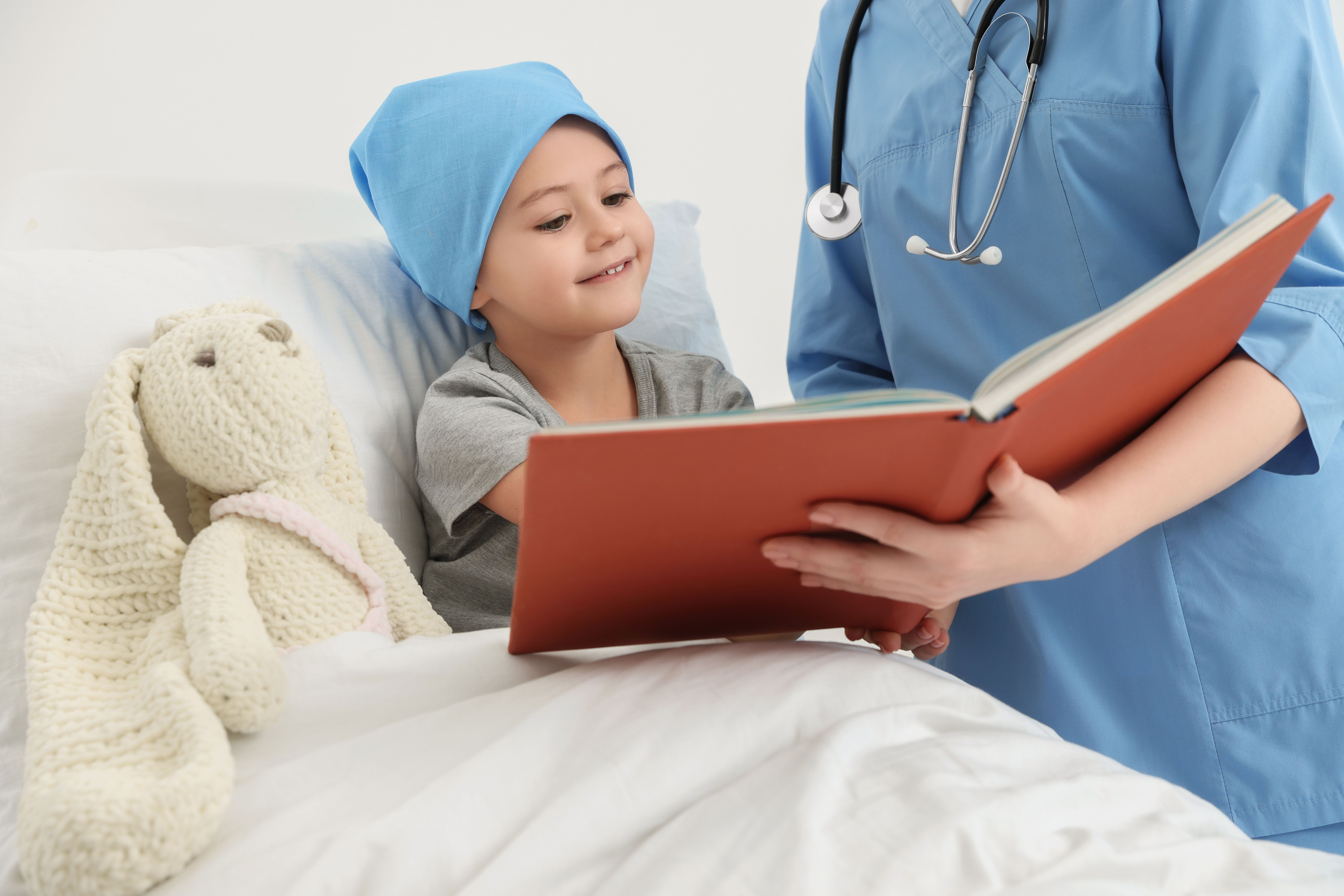 child reading hospital