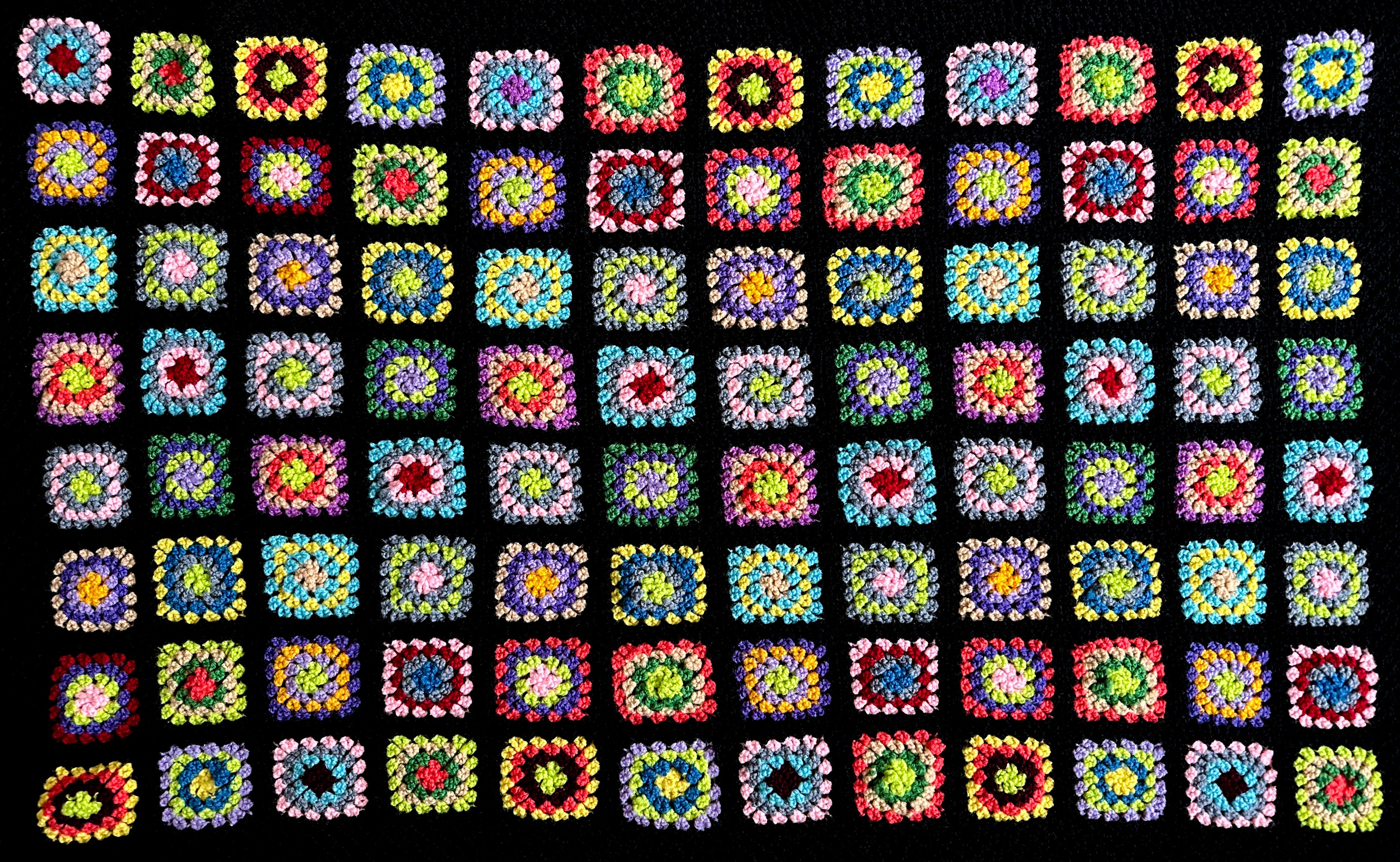 Granny Square Afghan