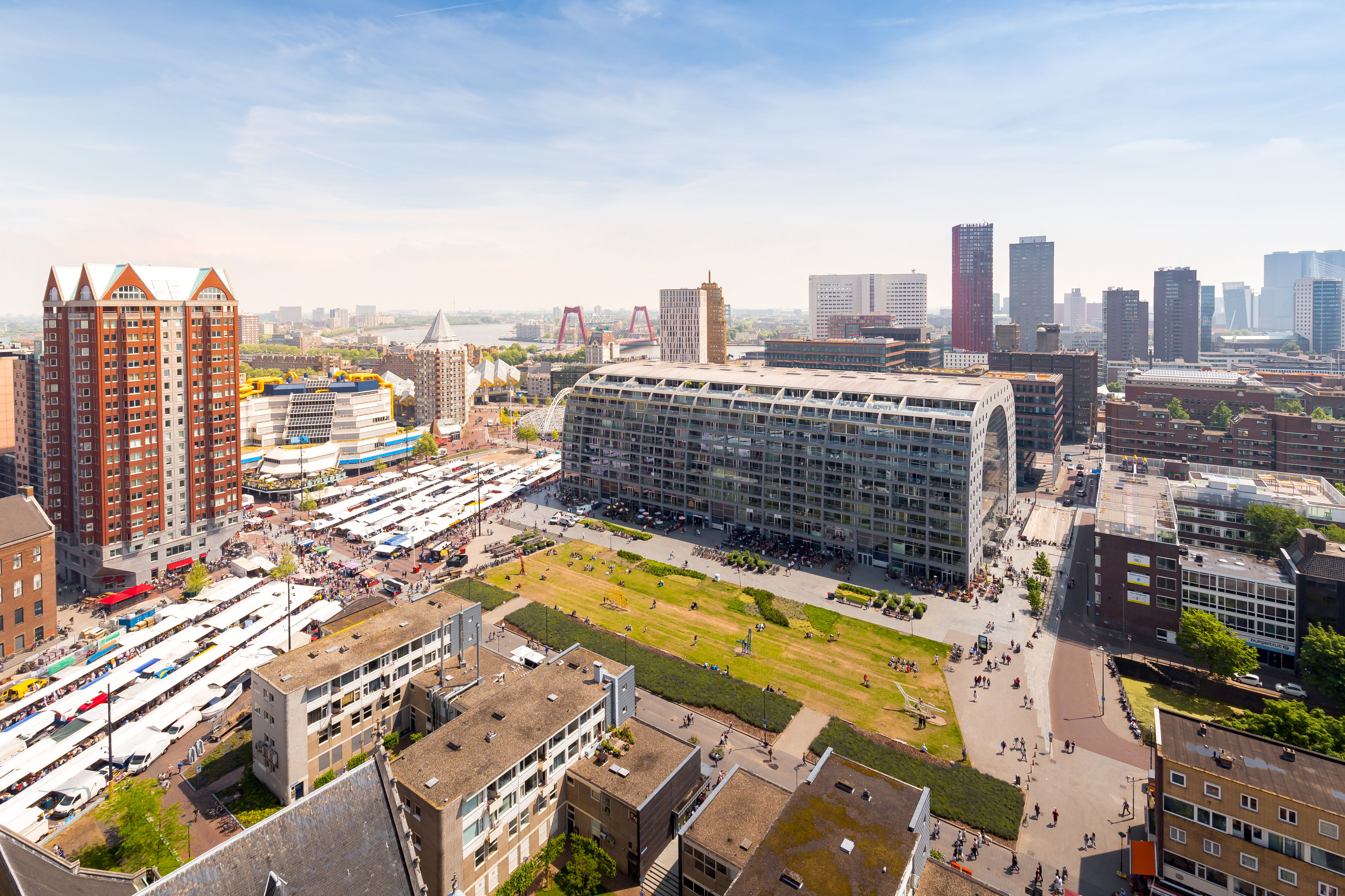 City center of Rotterdam, Netherlands