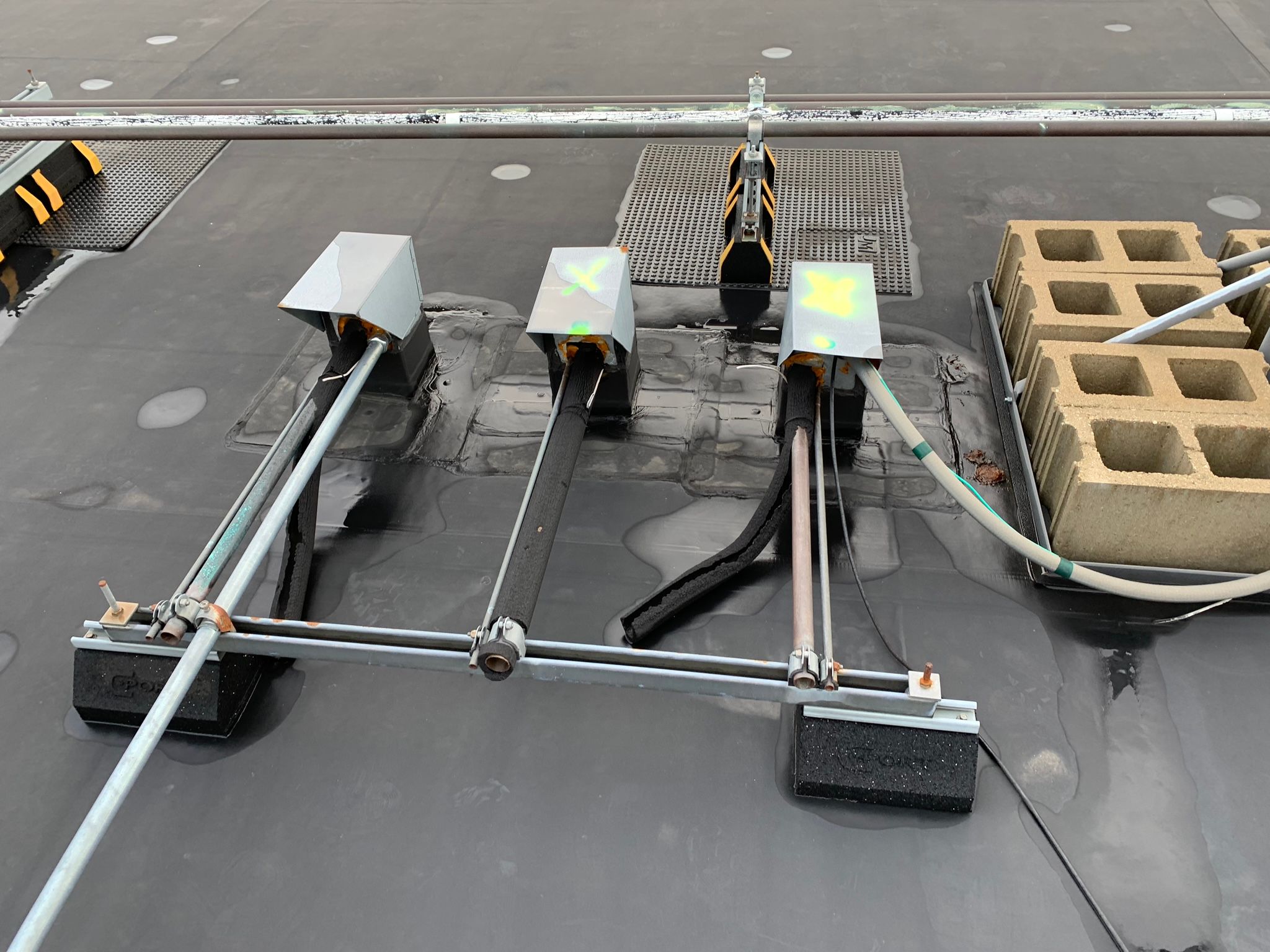 bird diverters installation