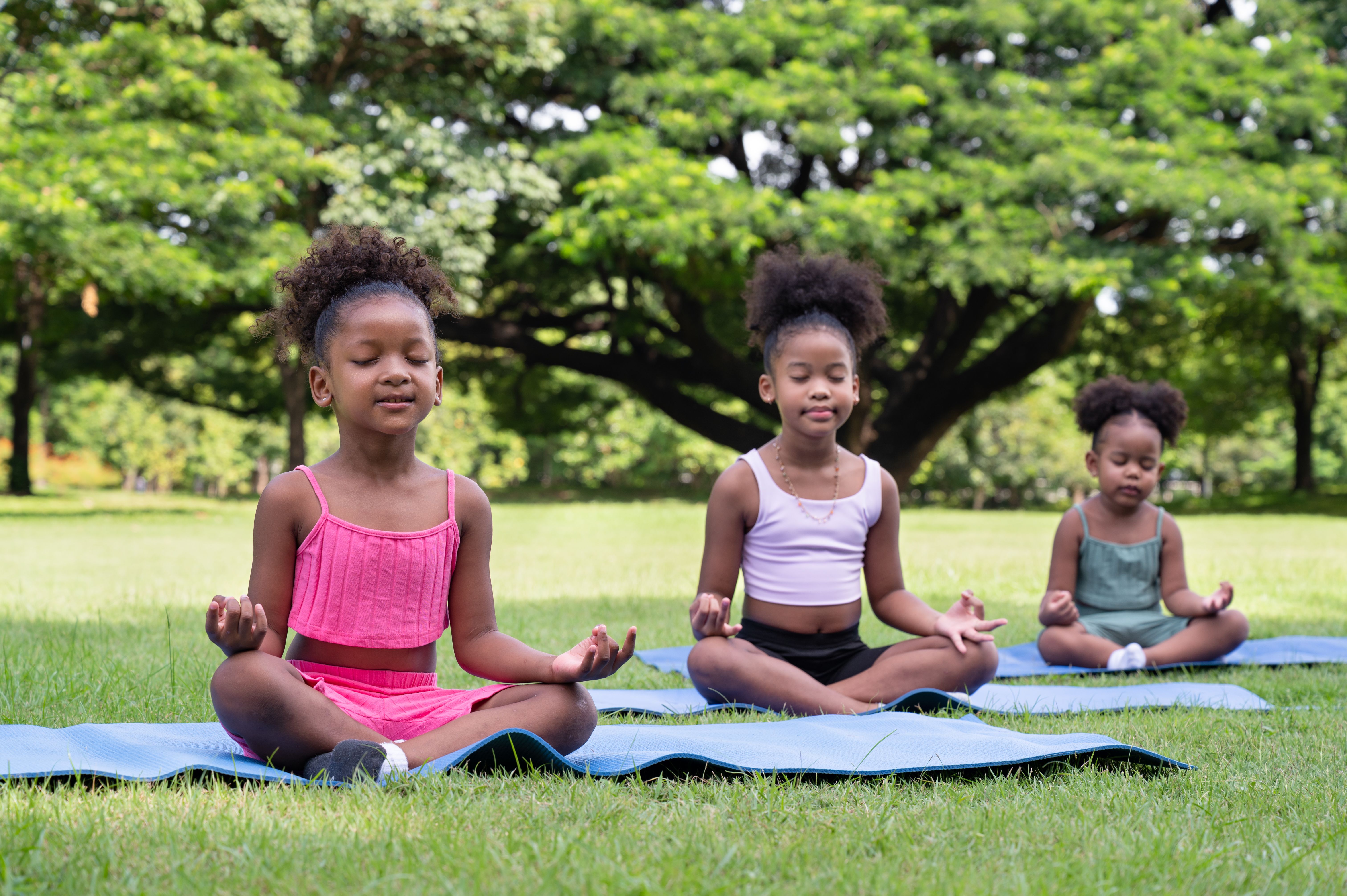 children outdoor yoga