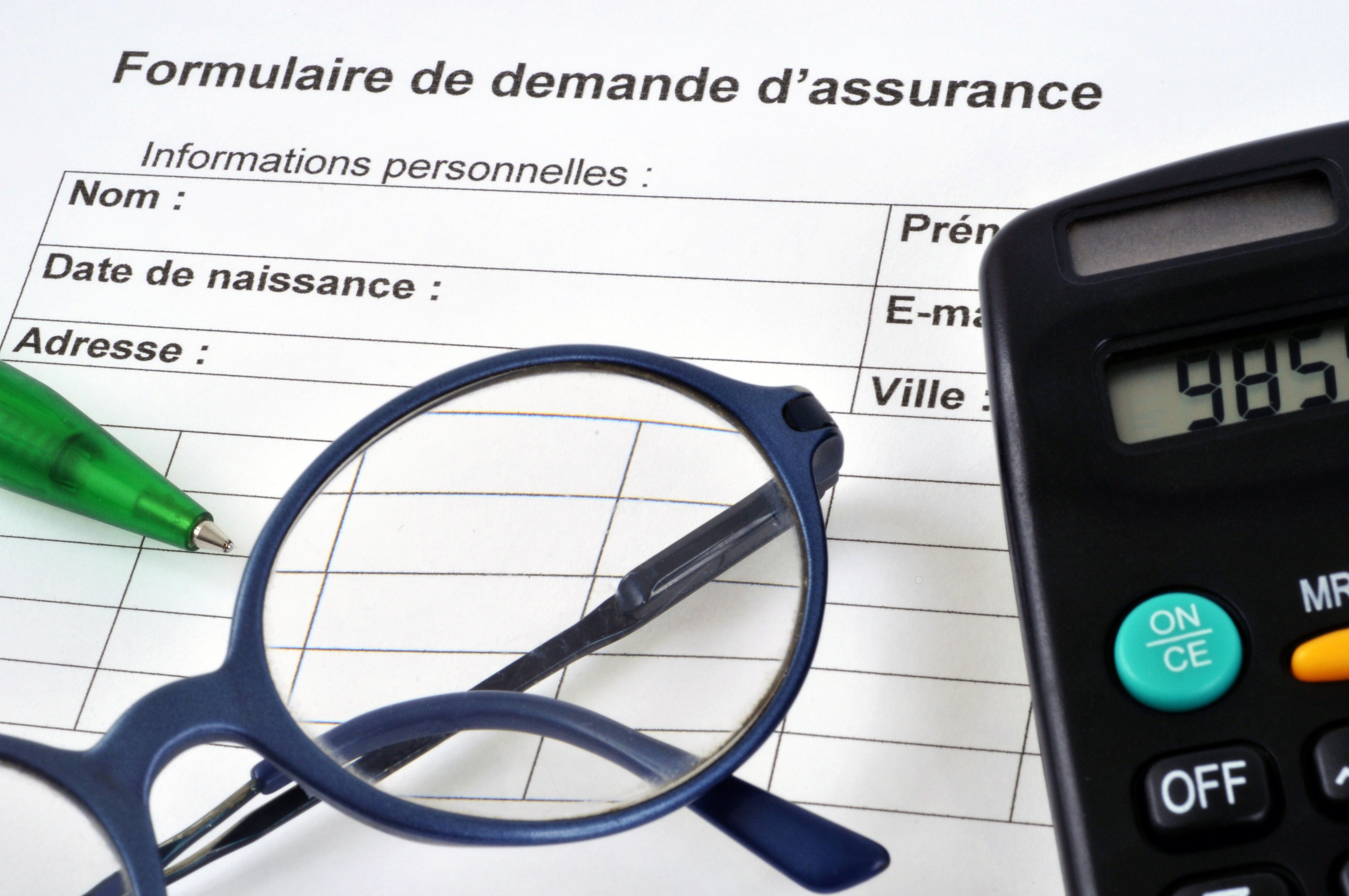 formulaire assurance