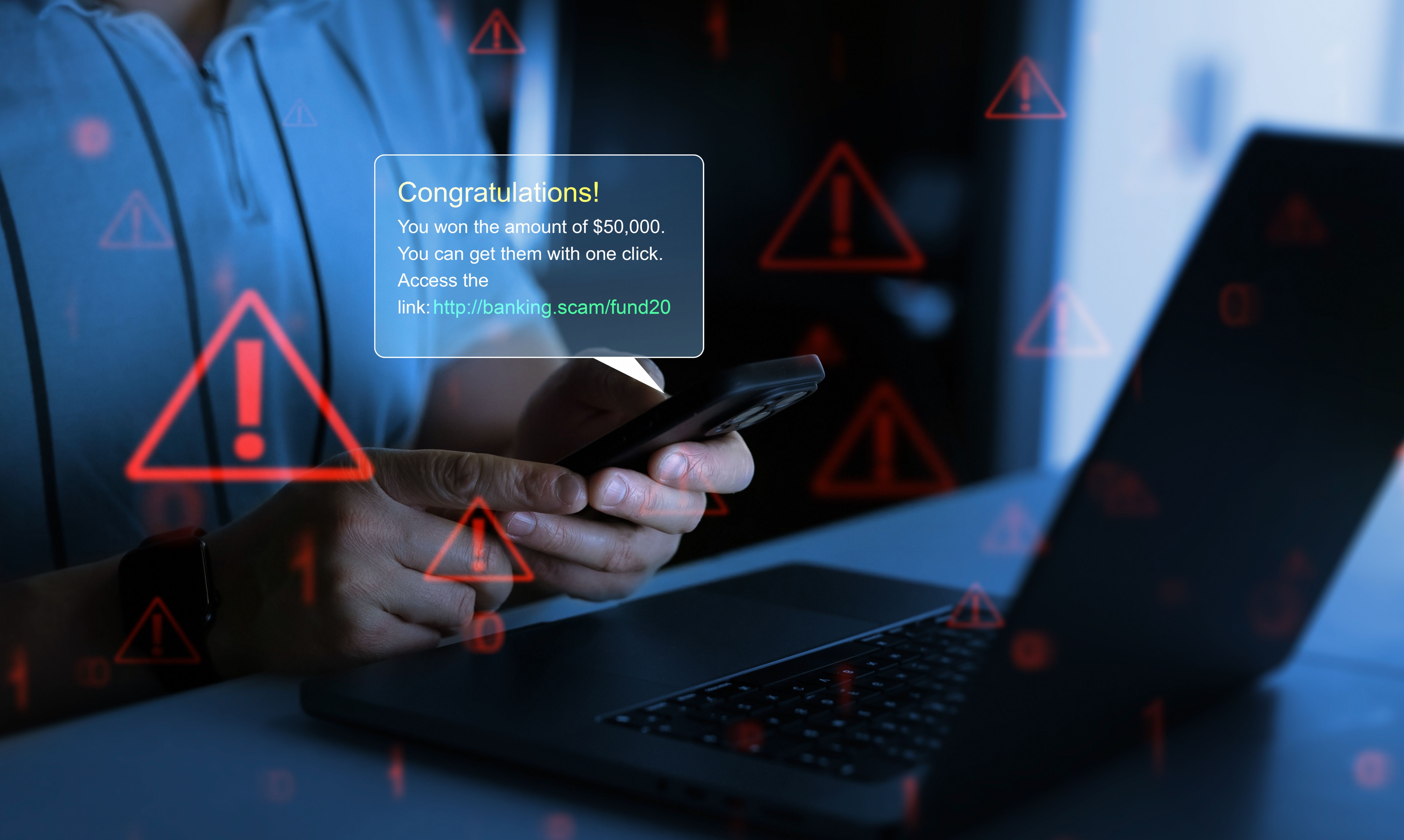 online phishing alert