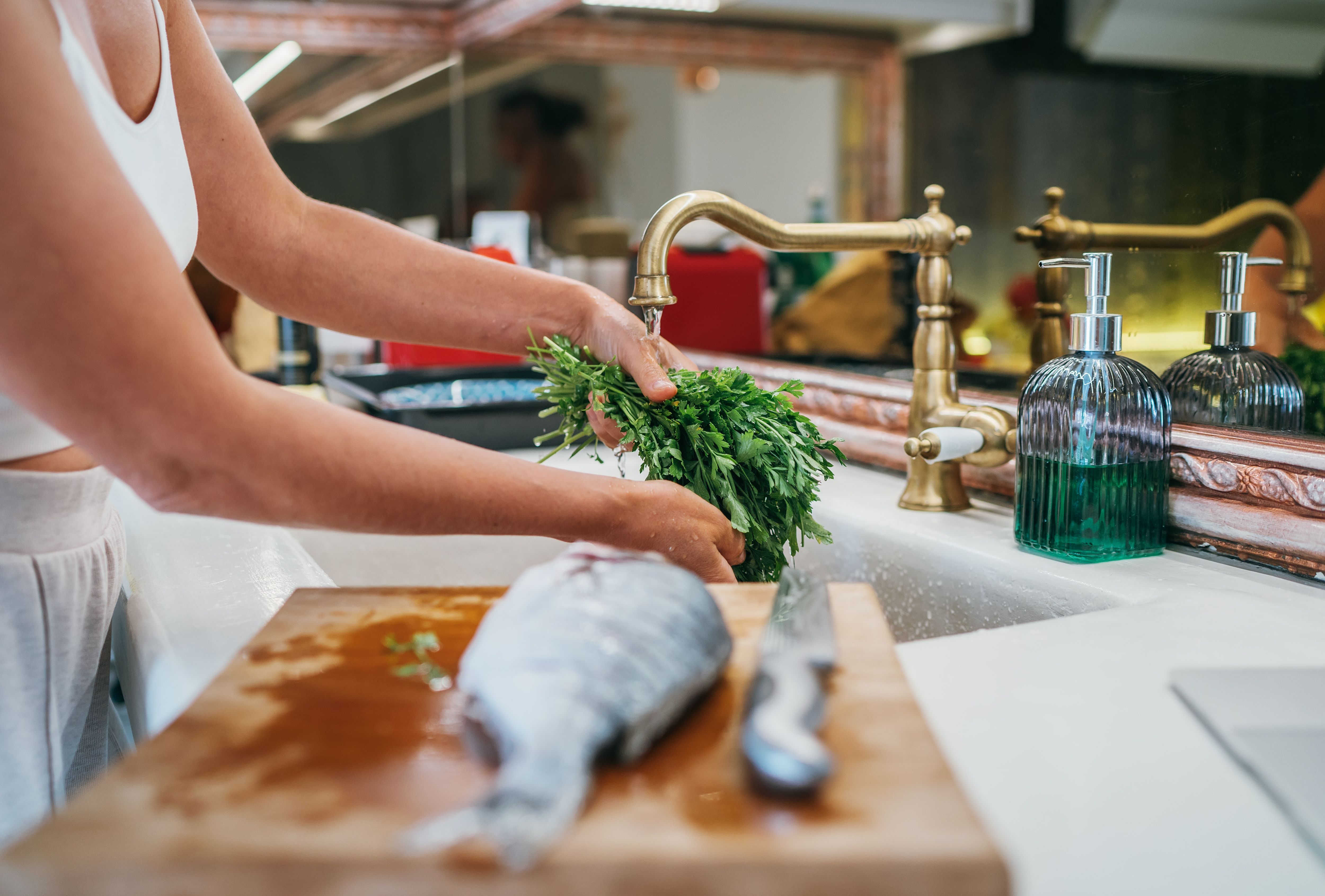 fresh fish preparation