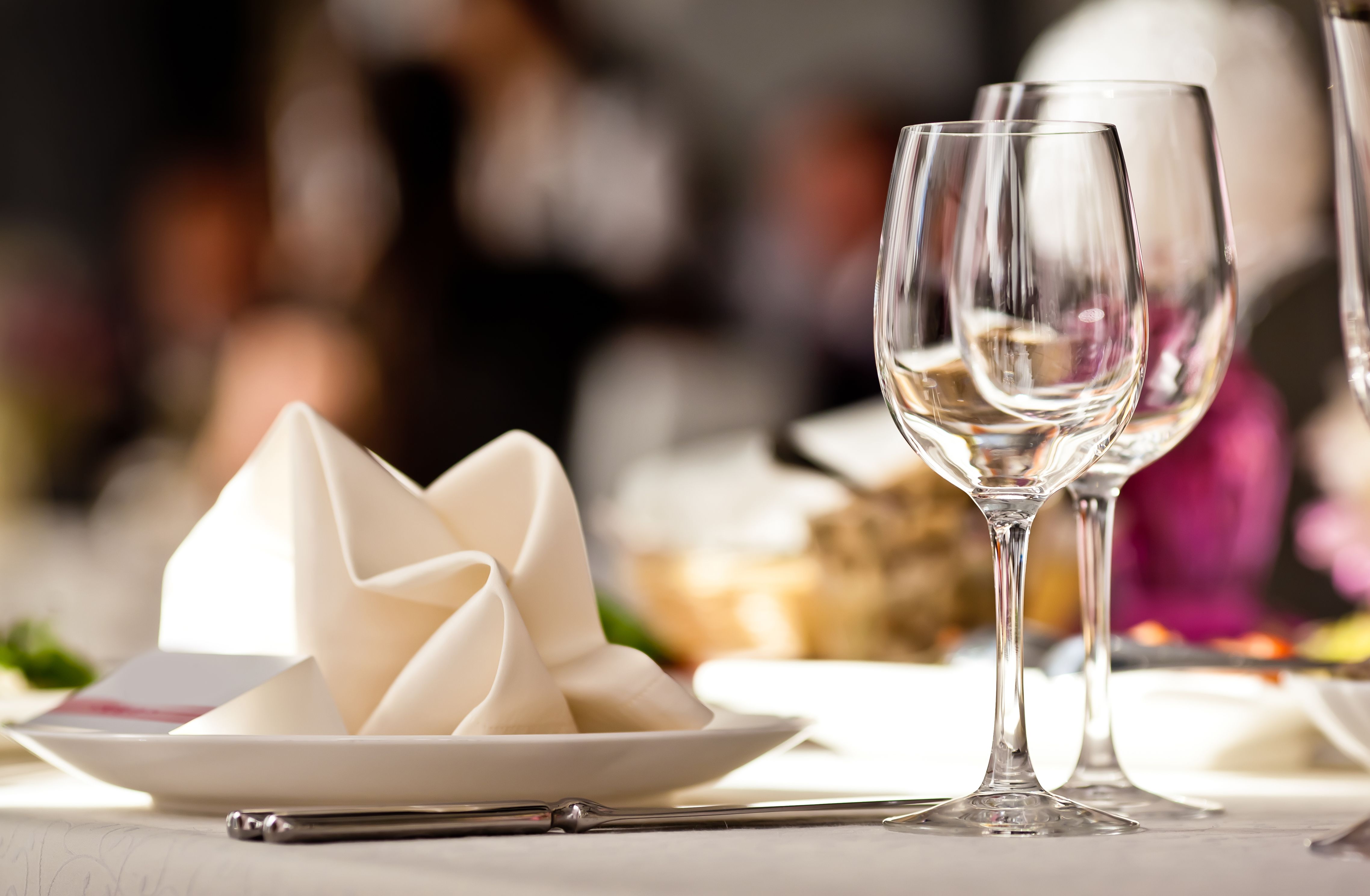 tumblers on table