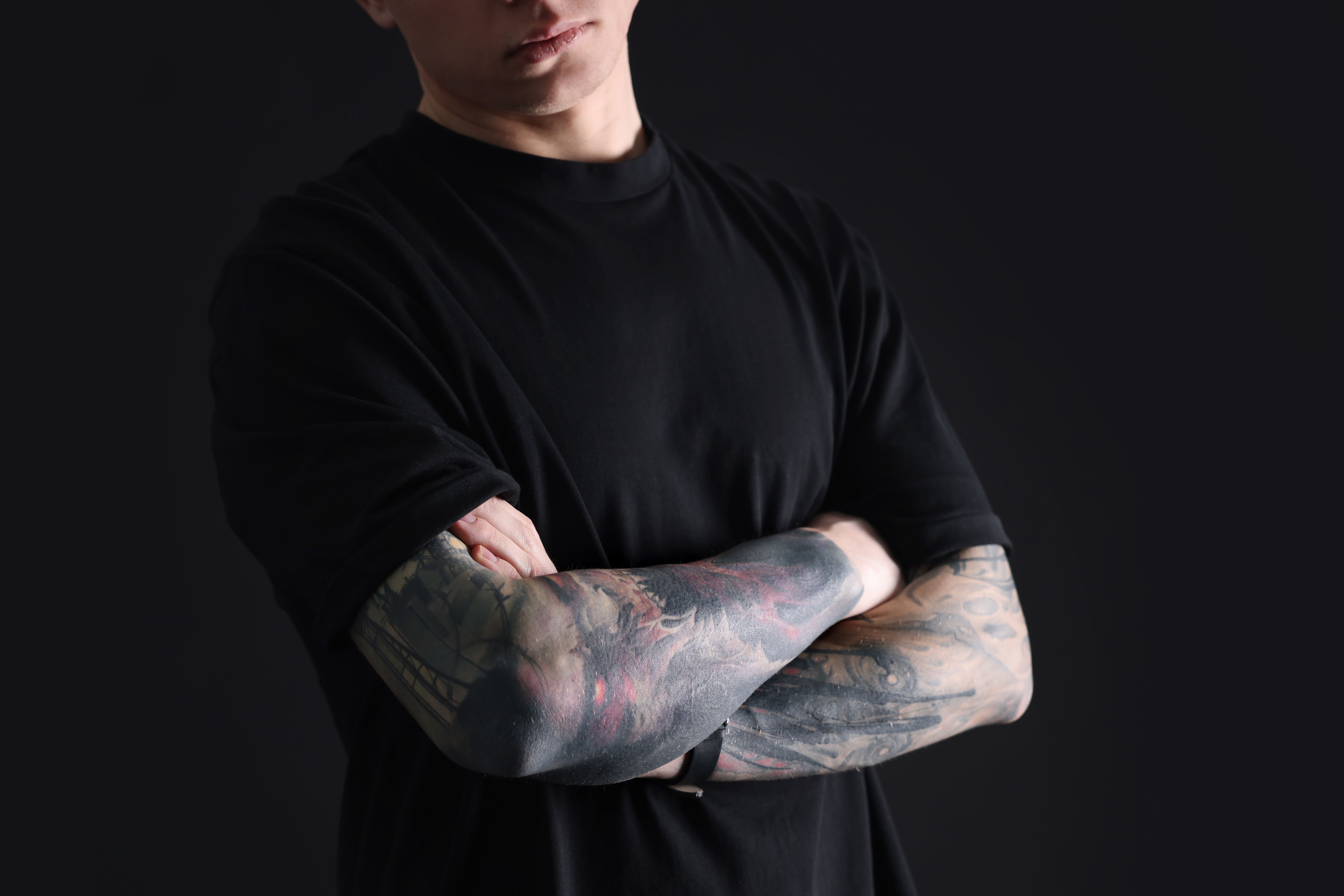 blackout tattoo sleeve