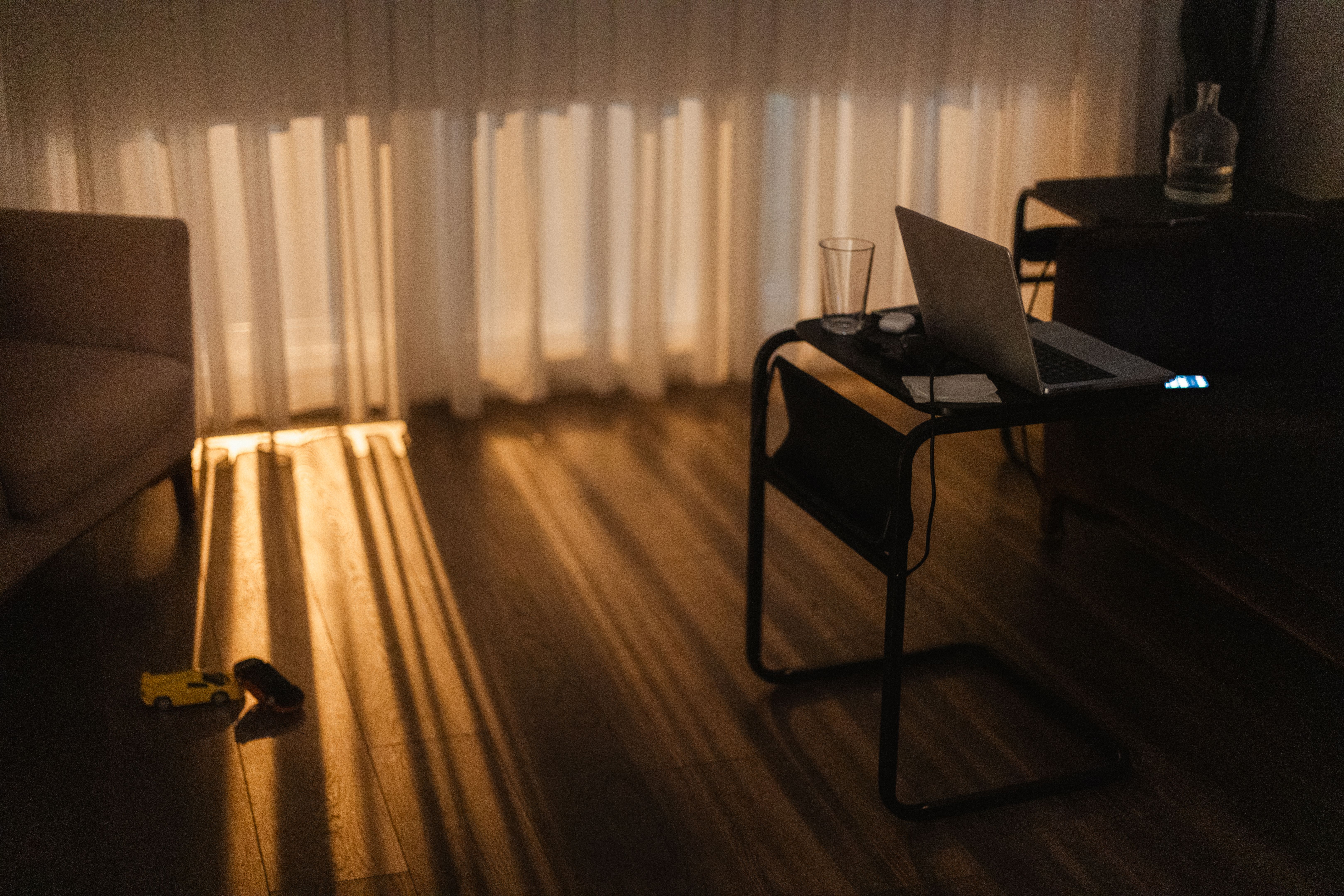 Working at home at night