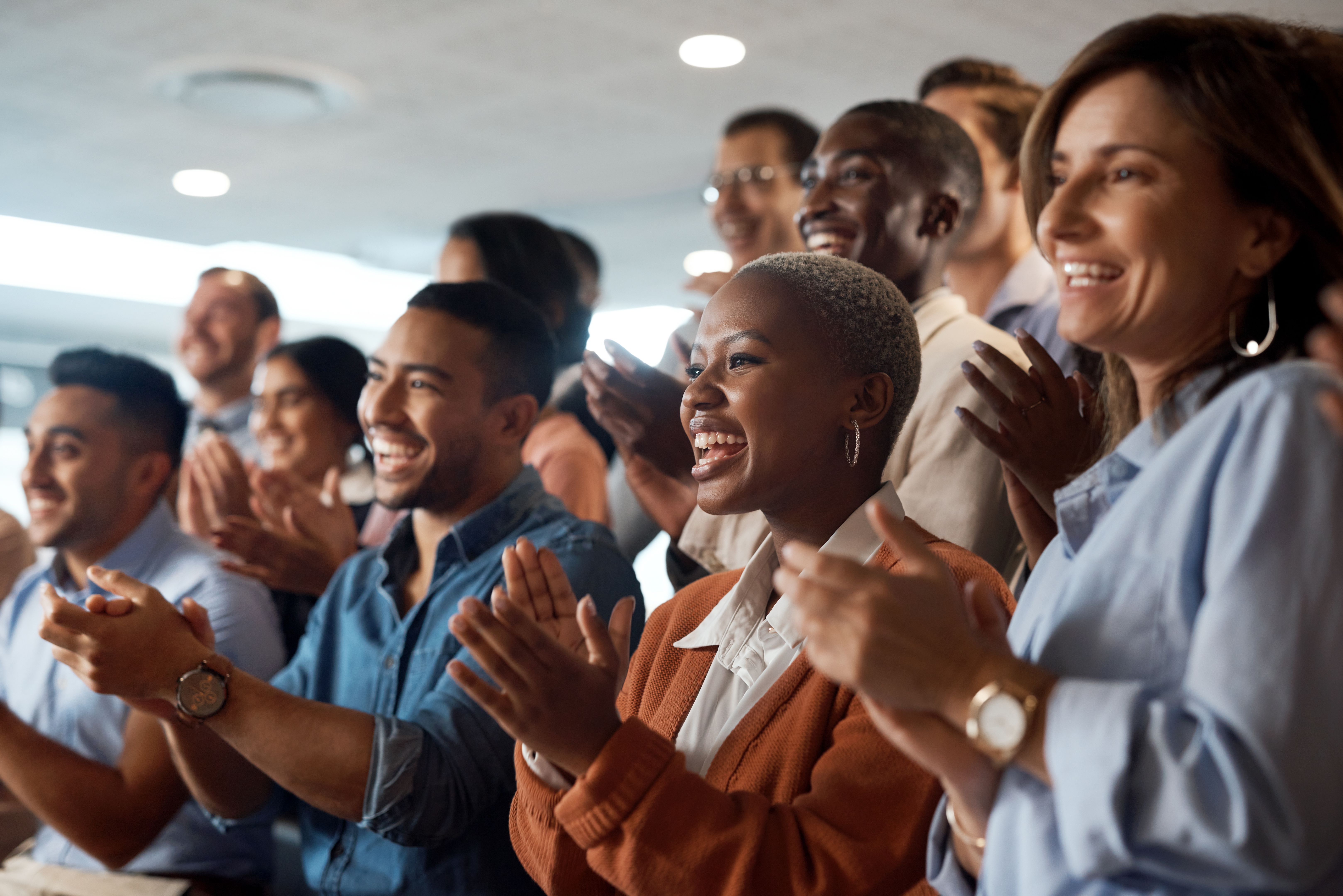 happy audience
