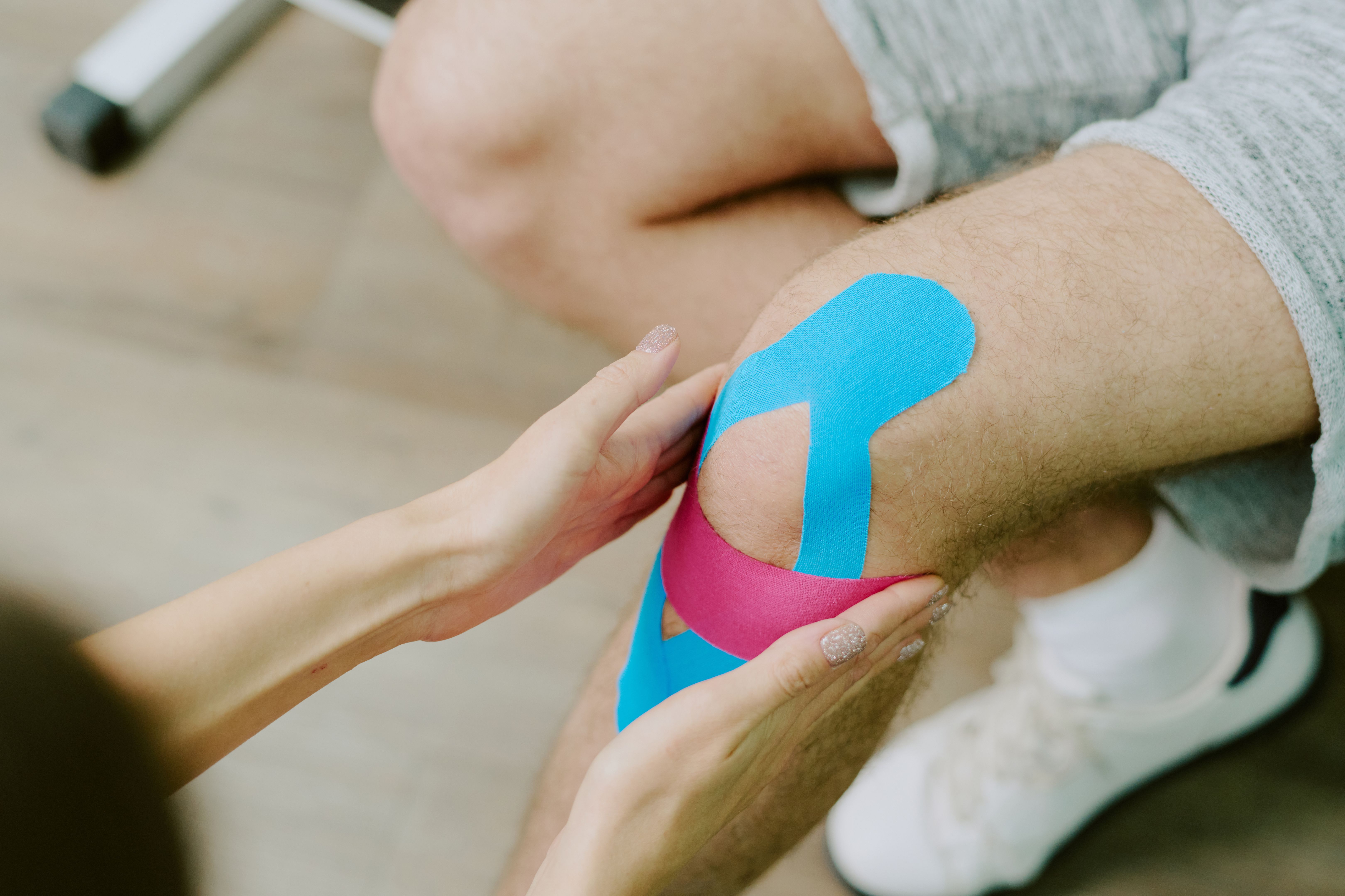 applying kinesio tape
