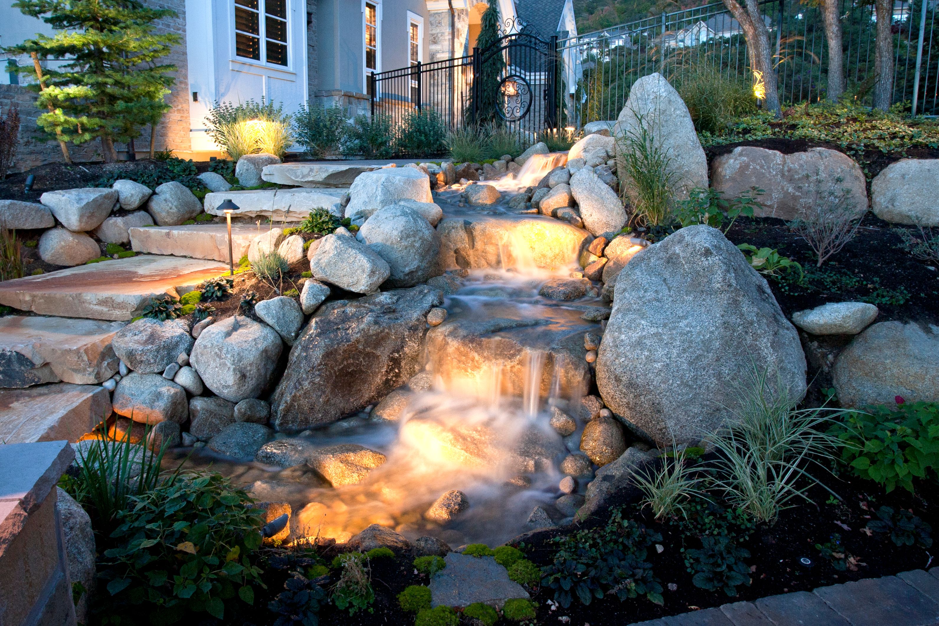 waterfall garden