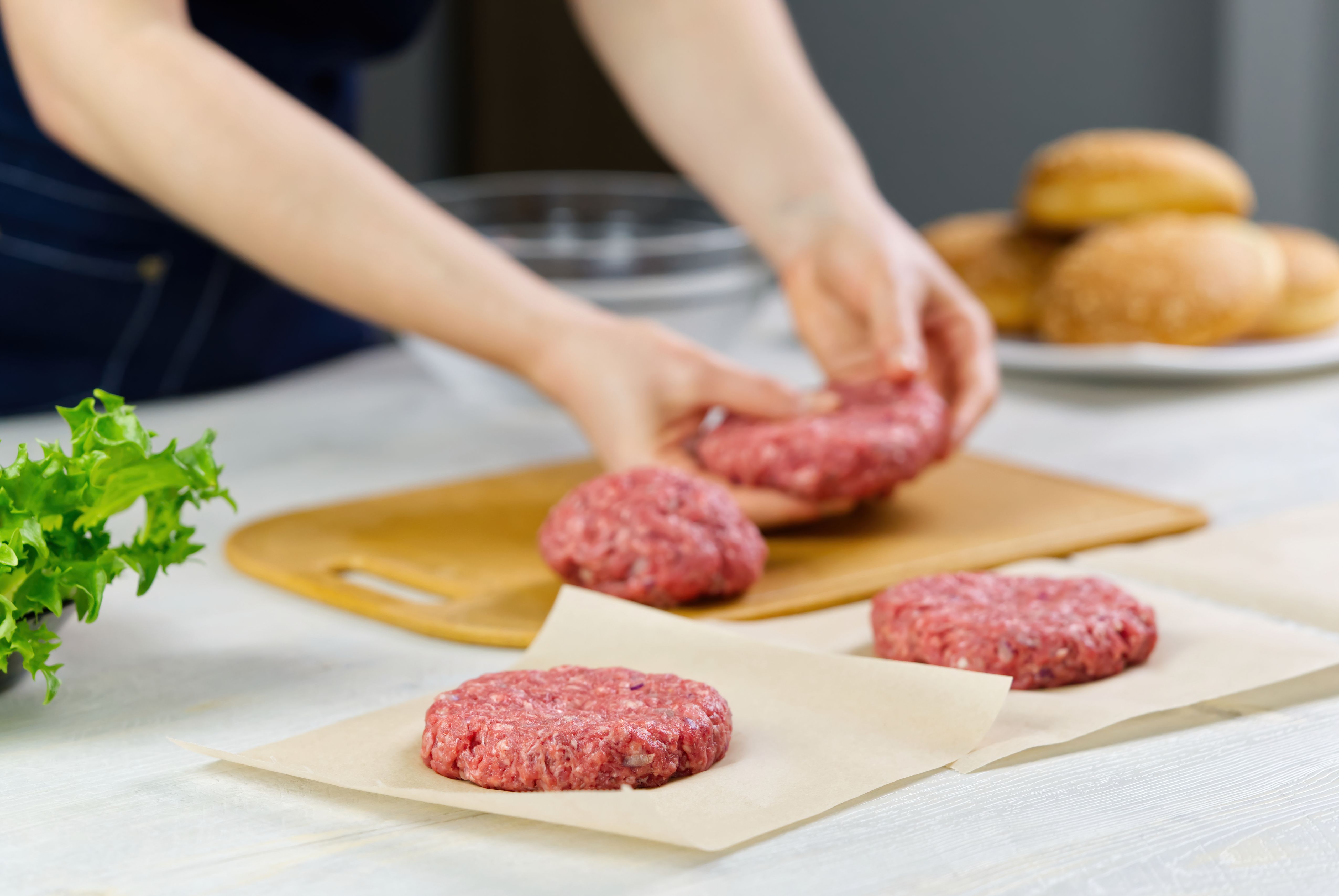burger making process