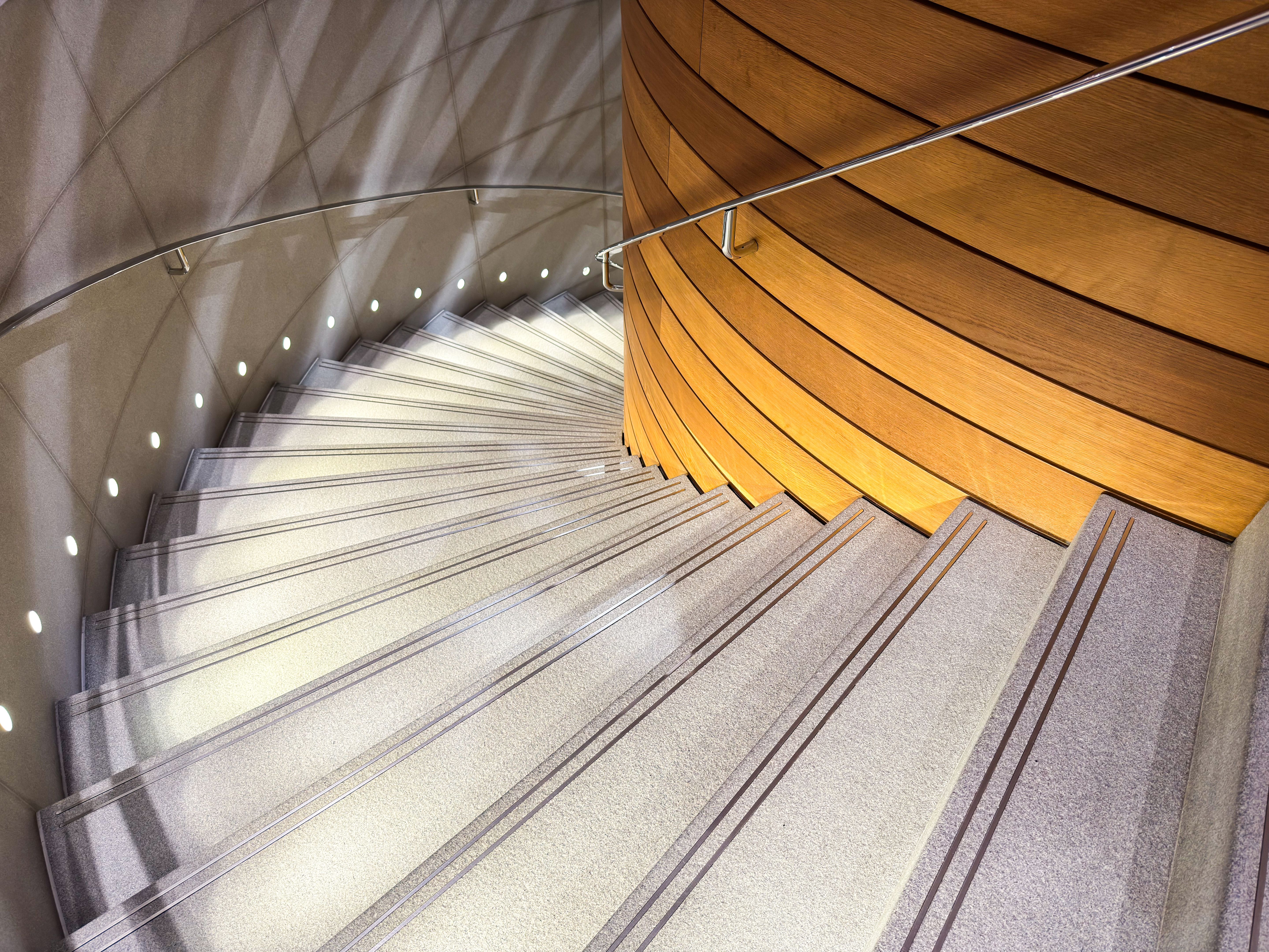 glass staircase