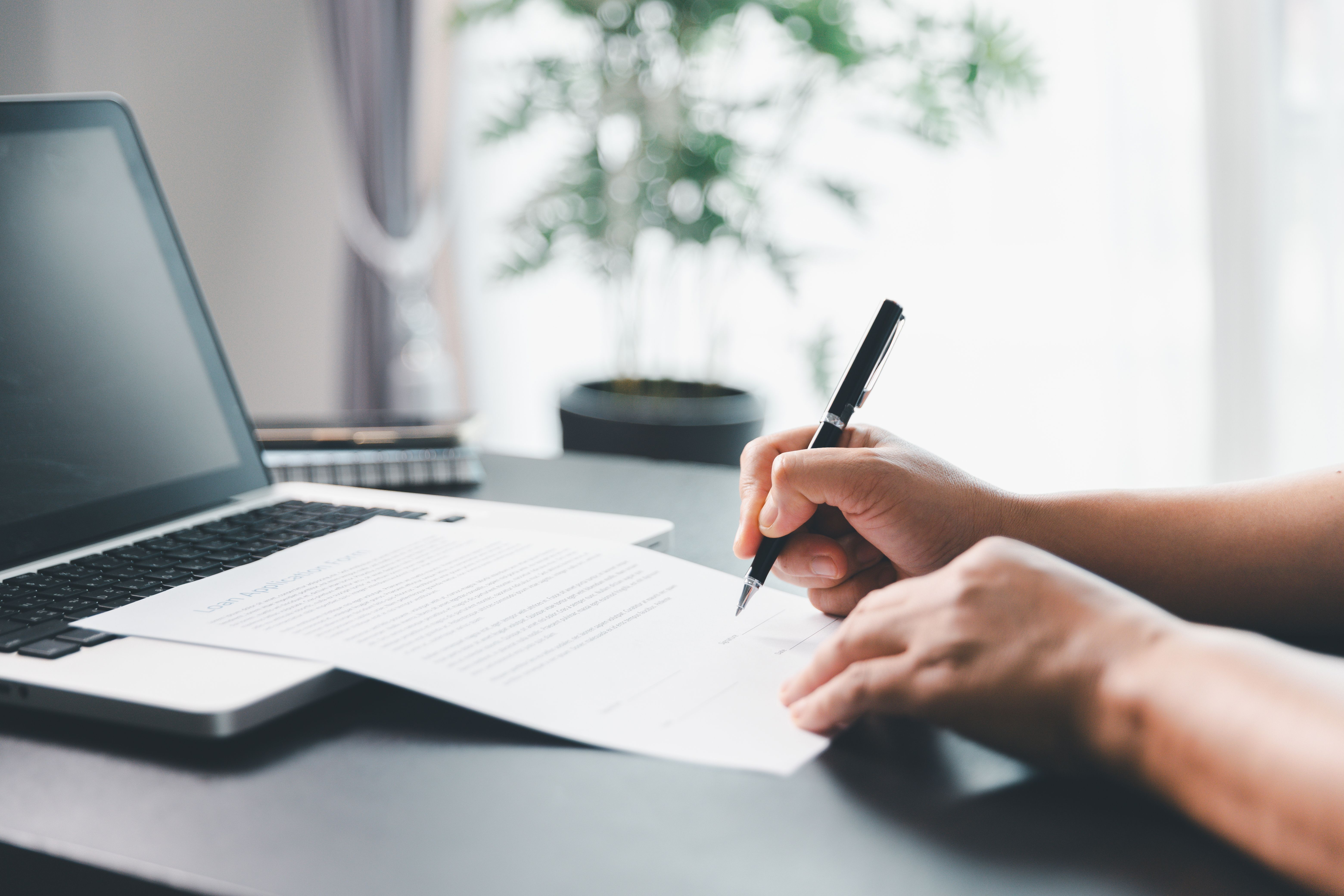 loan application form