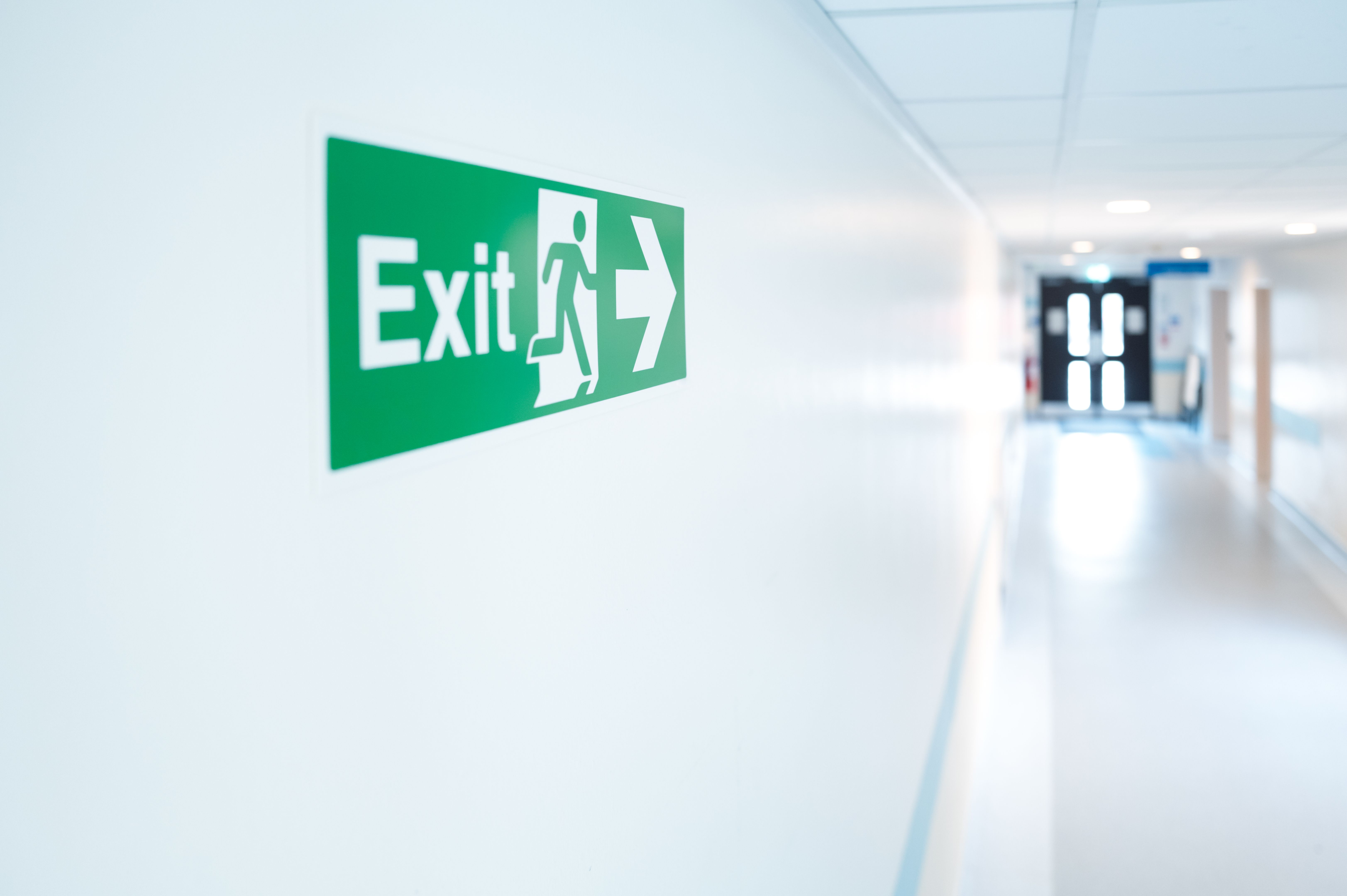 emergency exit signs