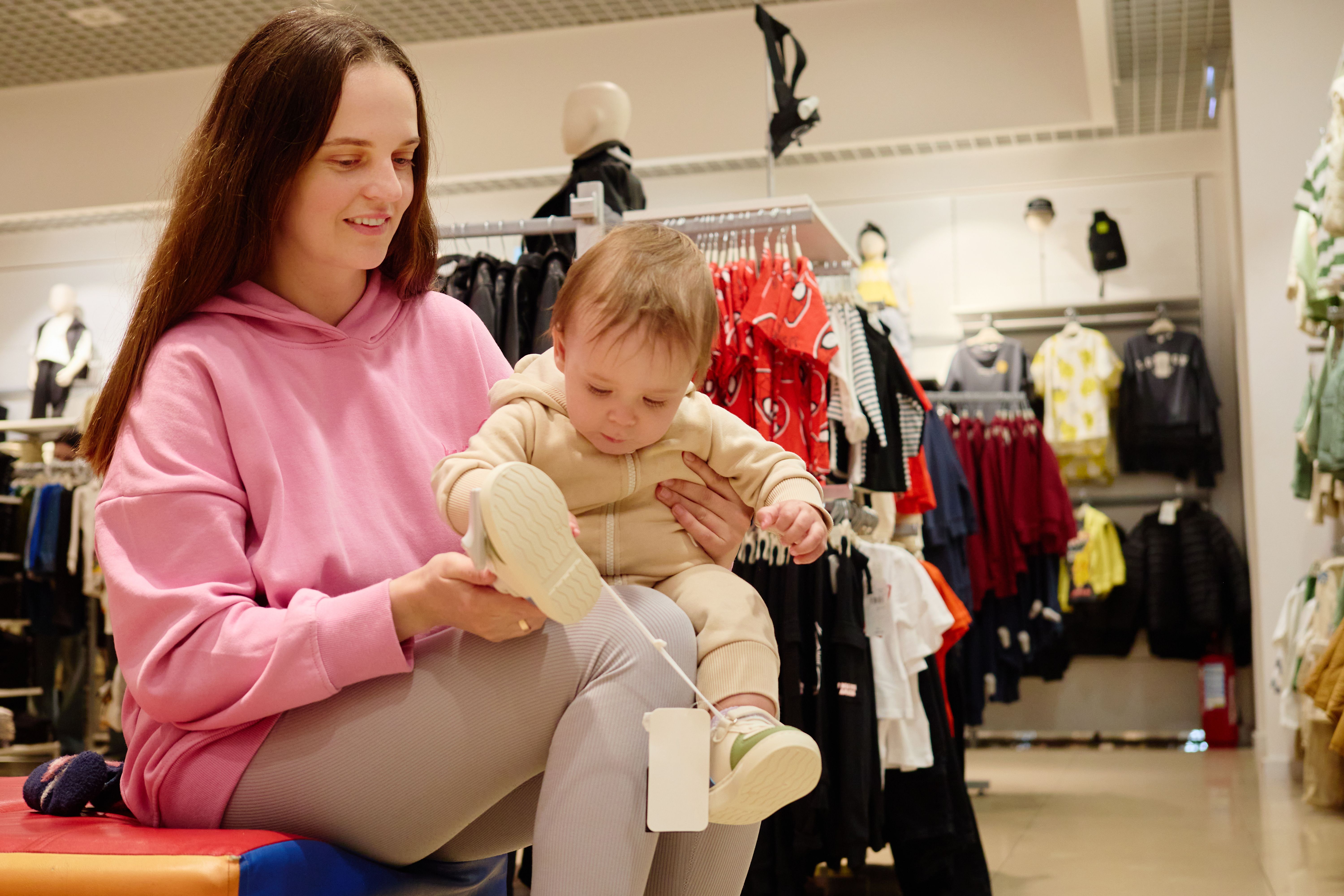 toddler clothes shopping