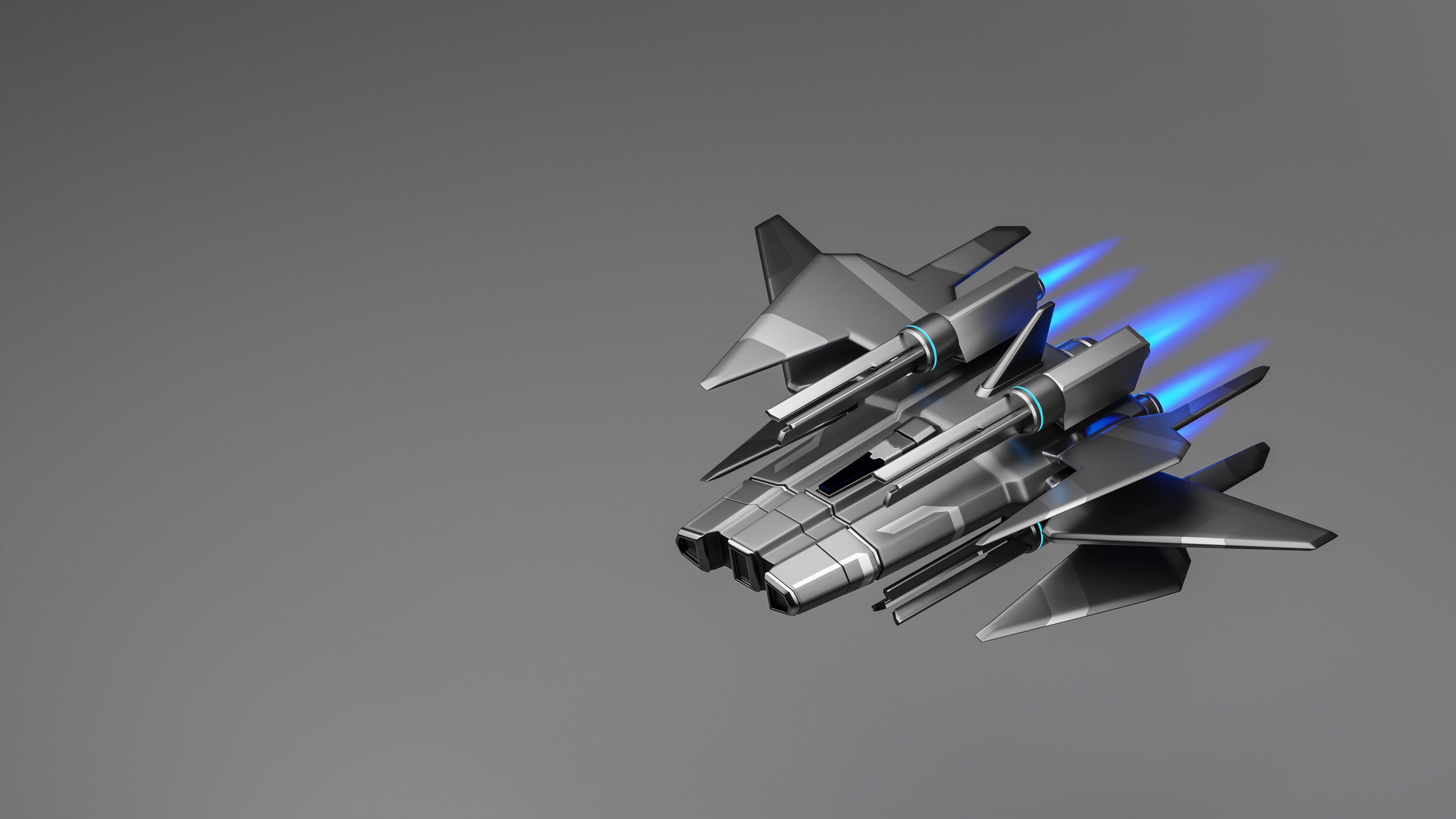 Futuristic spaceship