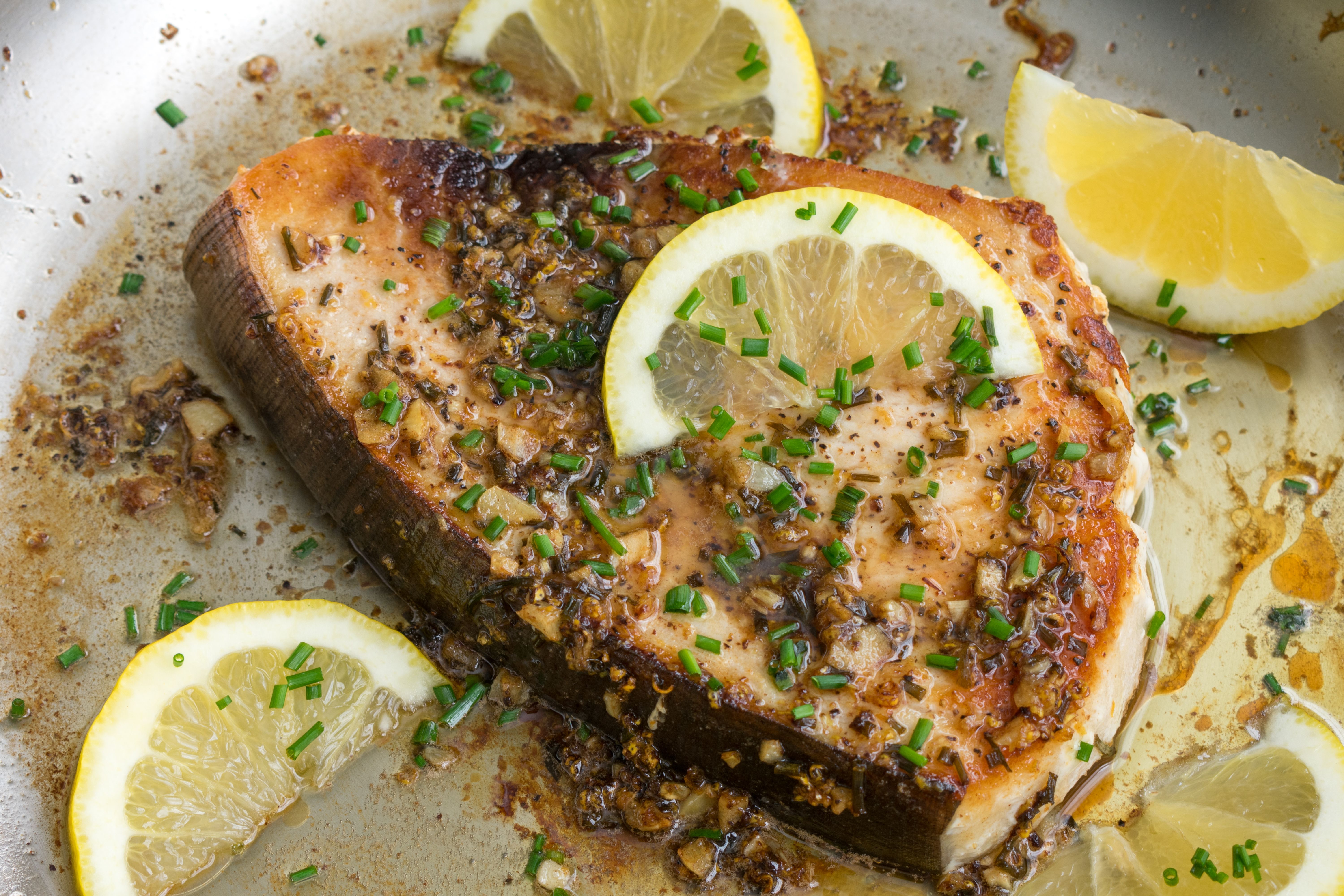 pan-seared swordfish