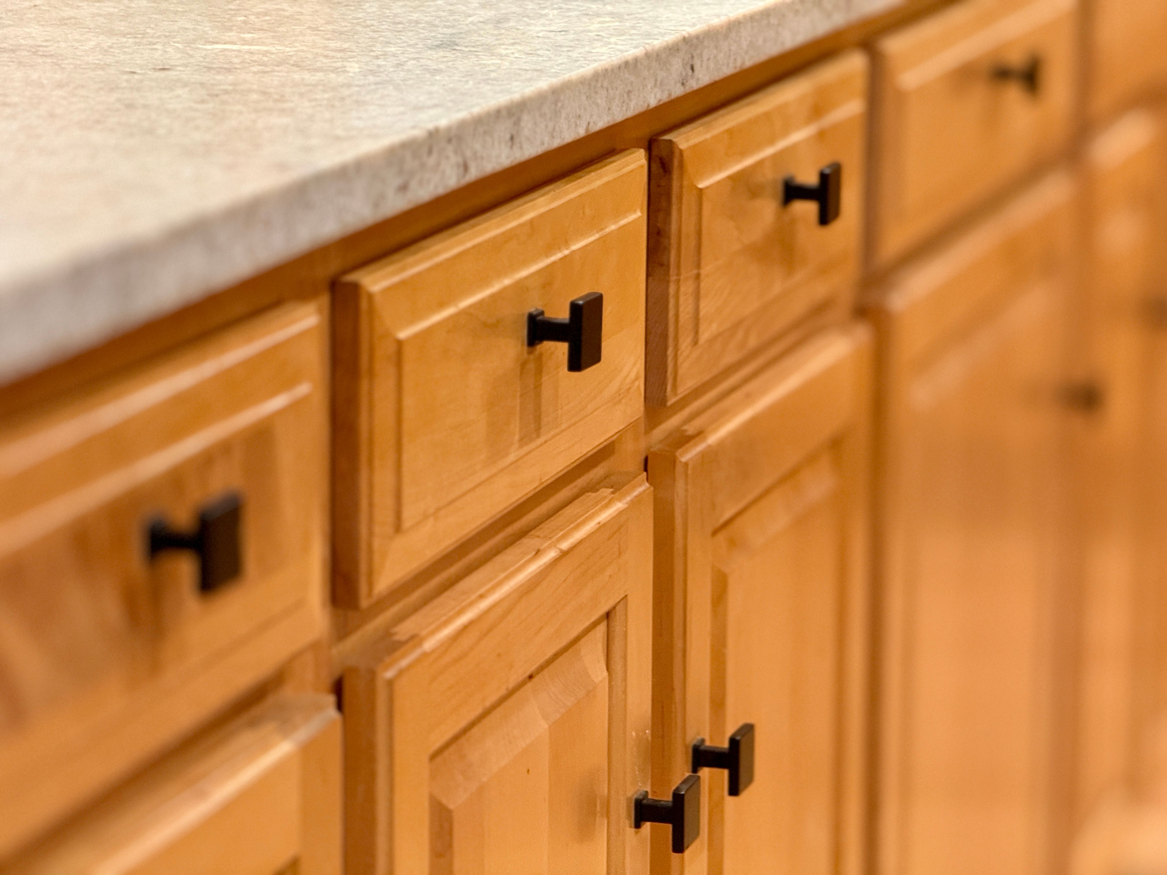 wood cabinets