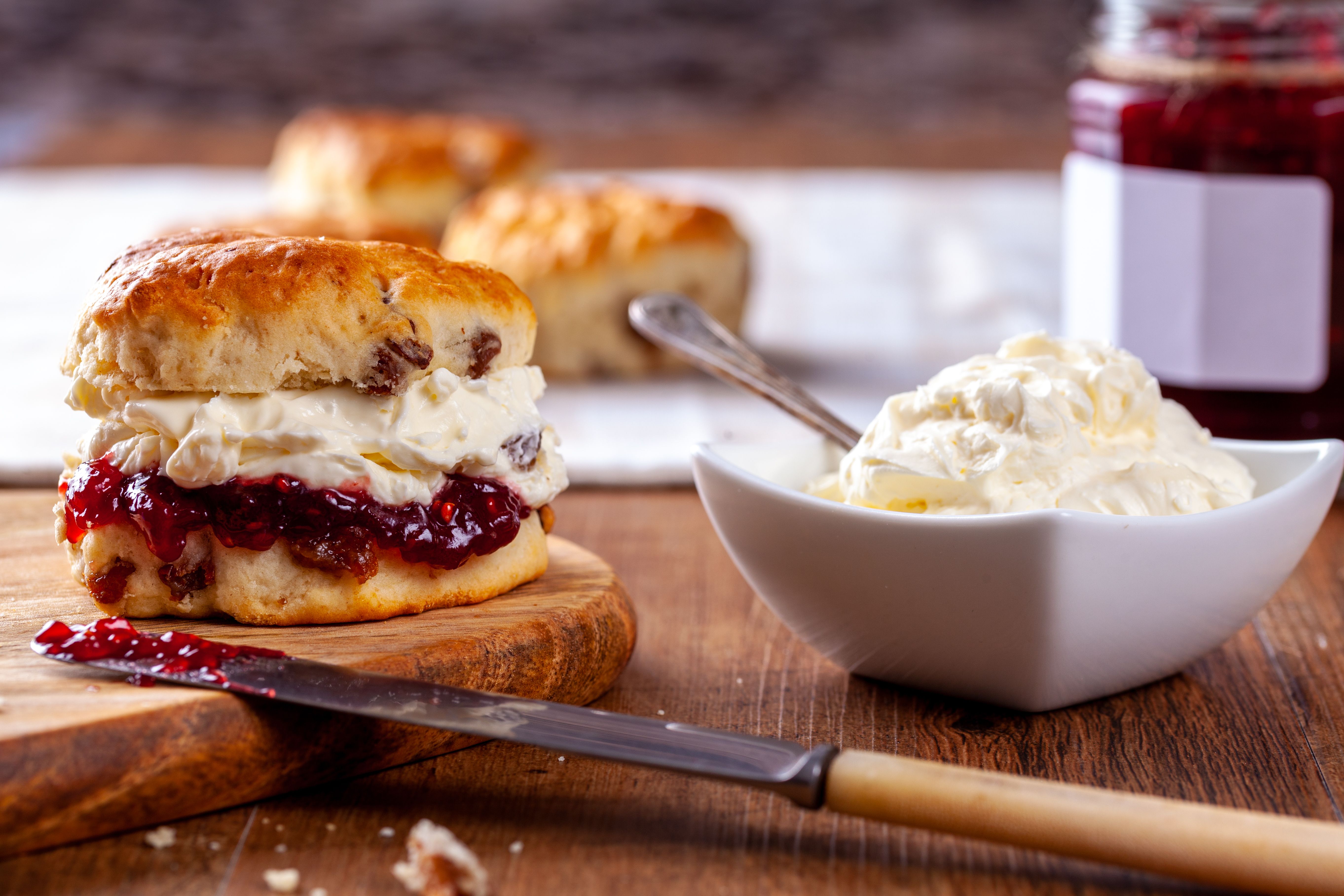 scones clotted cream