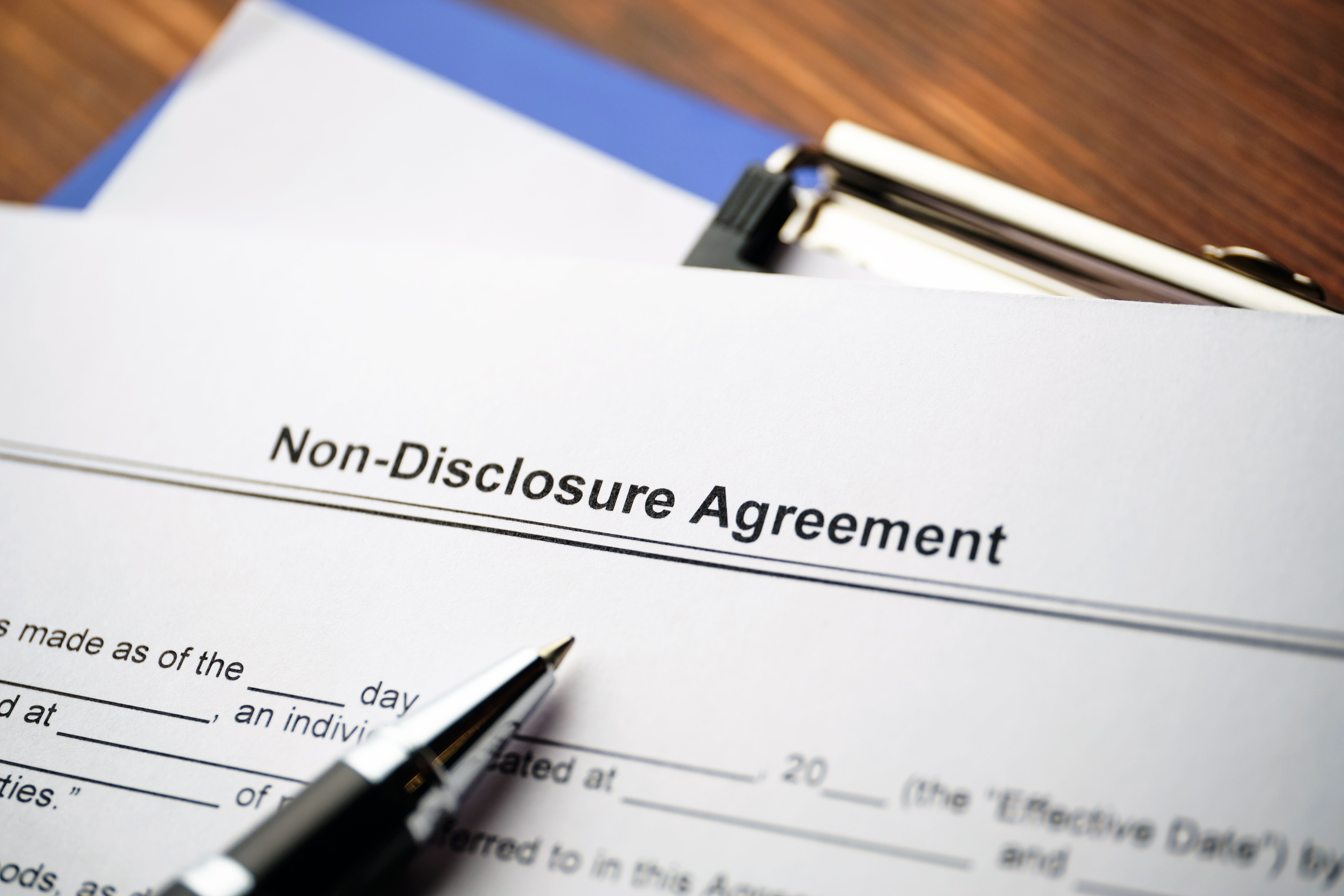 confidentiality agreement
