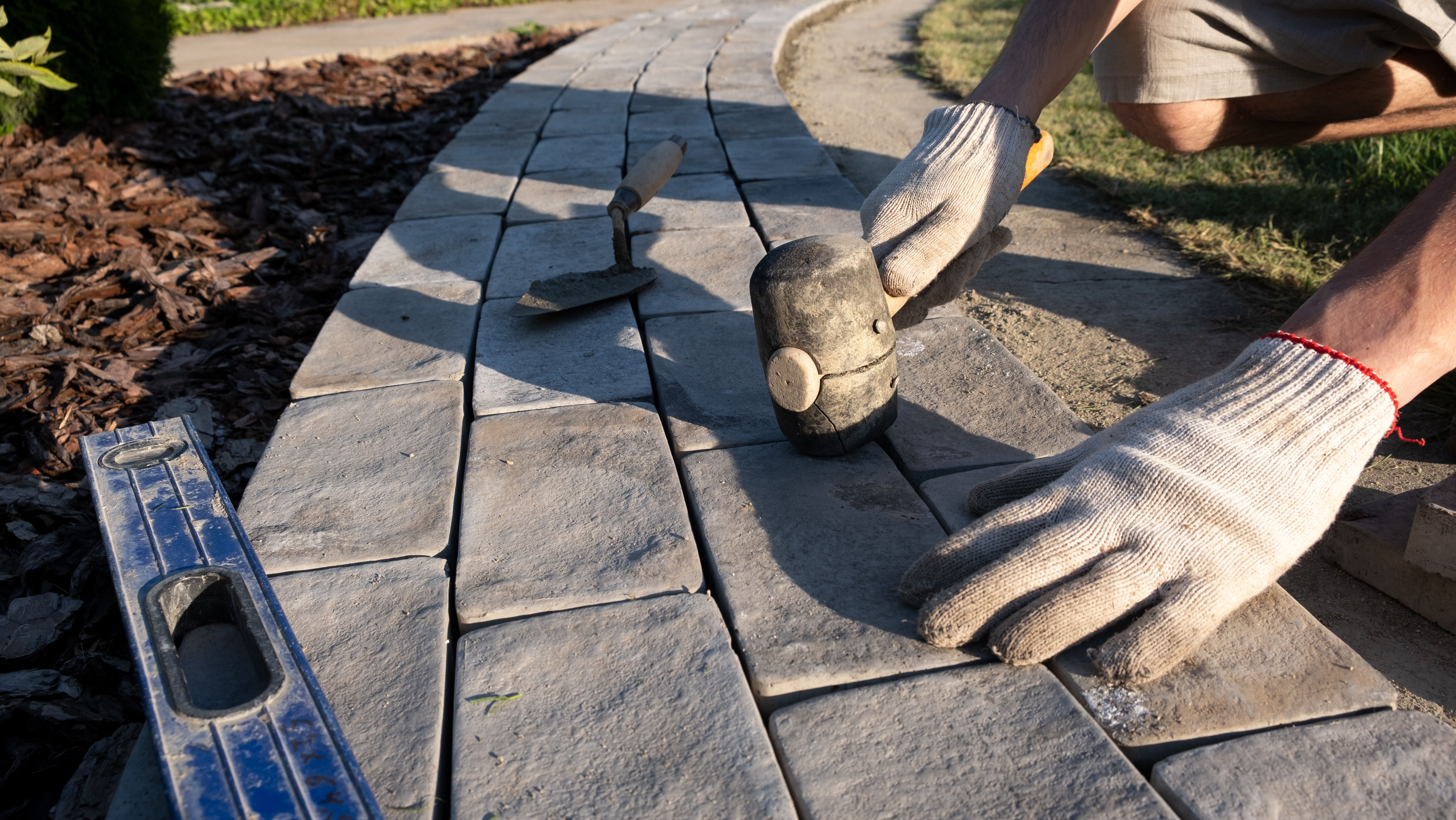 stone installation process