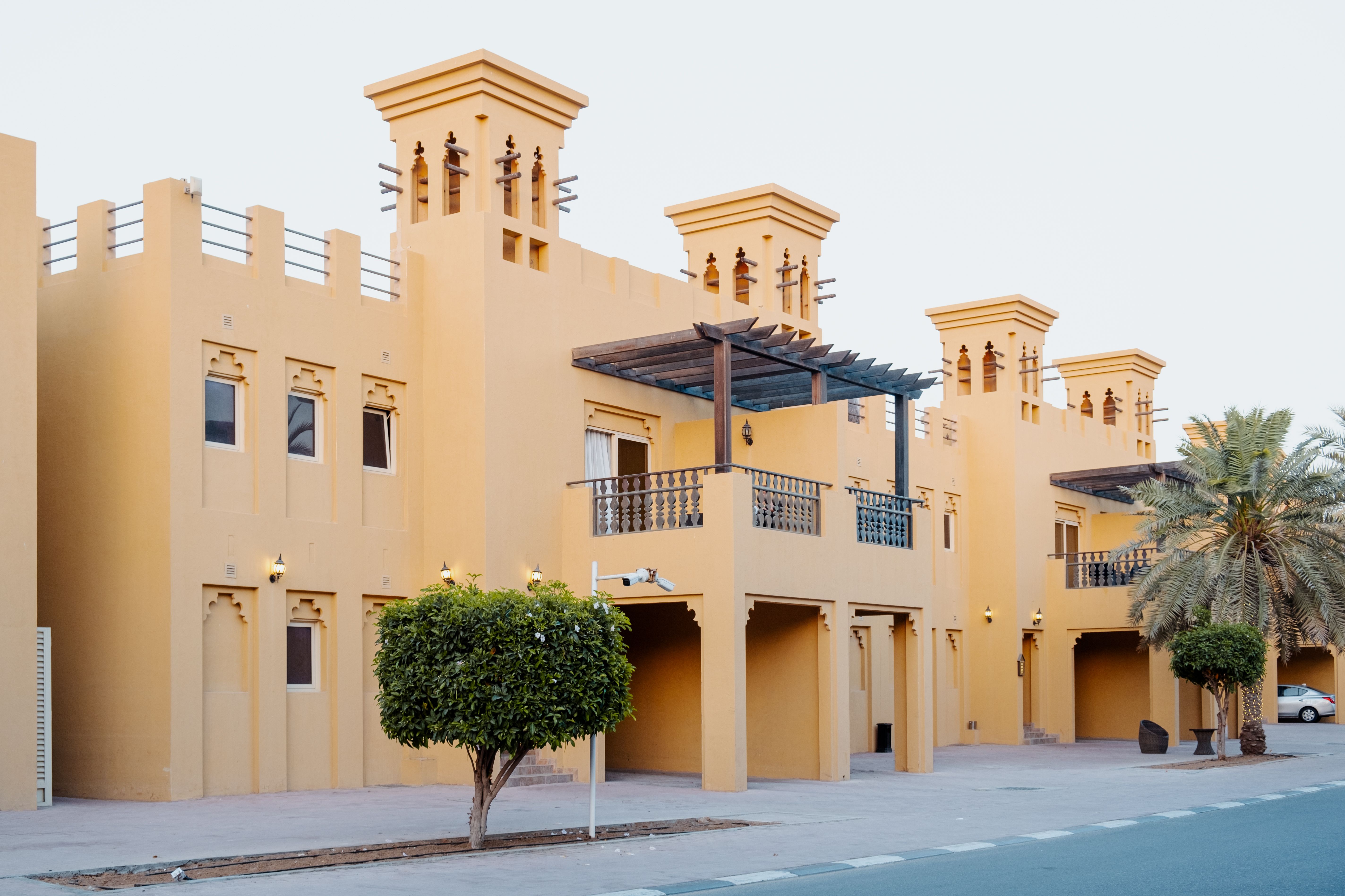 Traditional Middle Eastern Architecture in Urban Setting