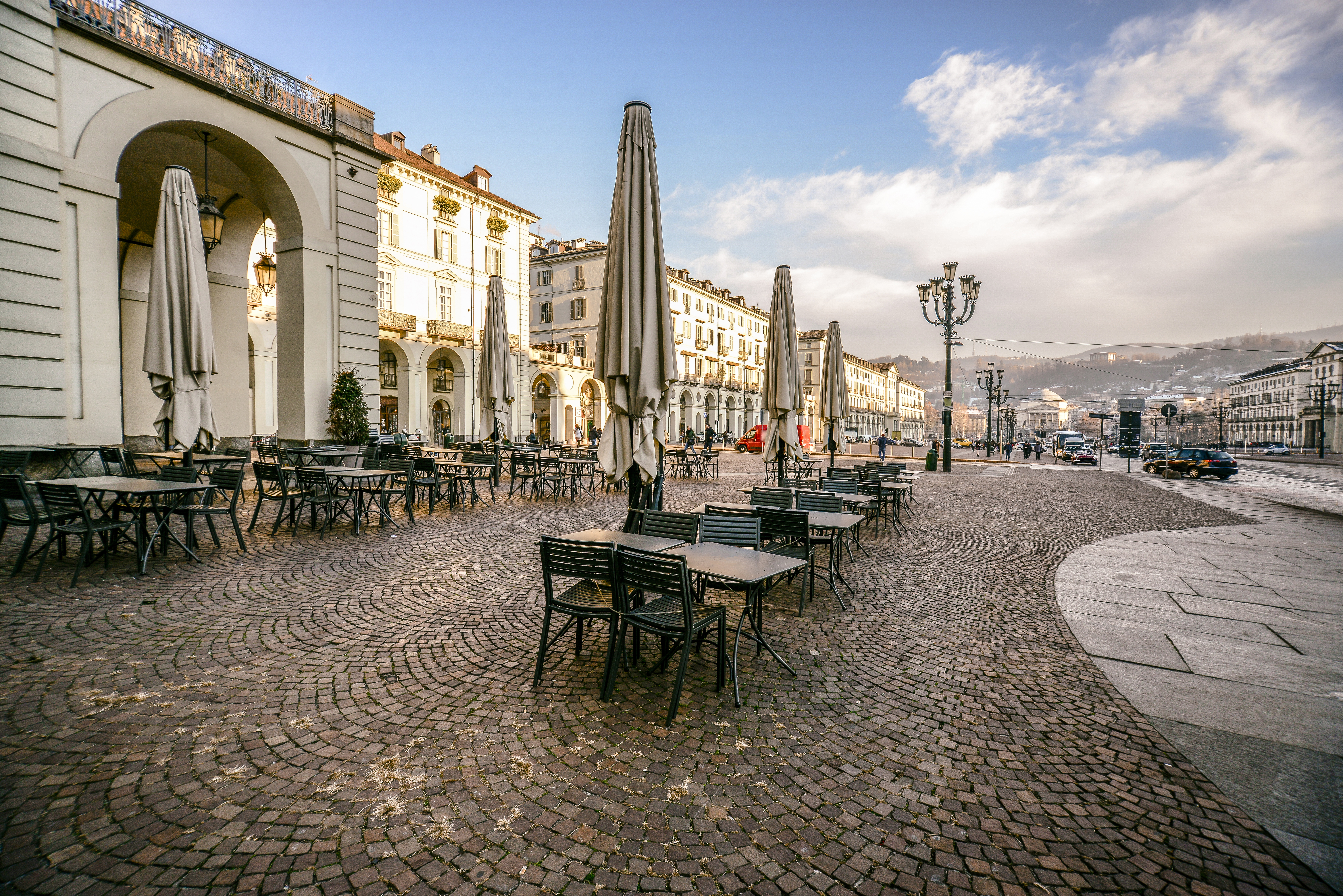 View Of Center Square In Turin, Italy View Of Center Square In Turin, Italy