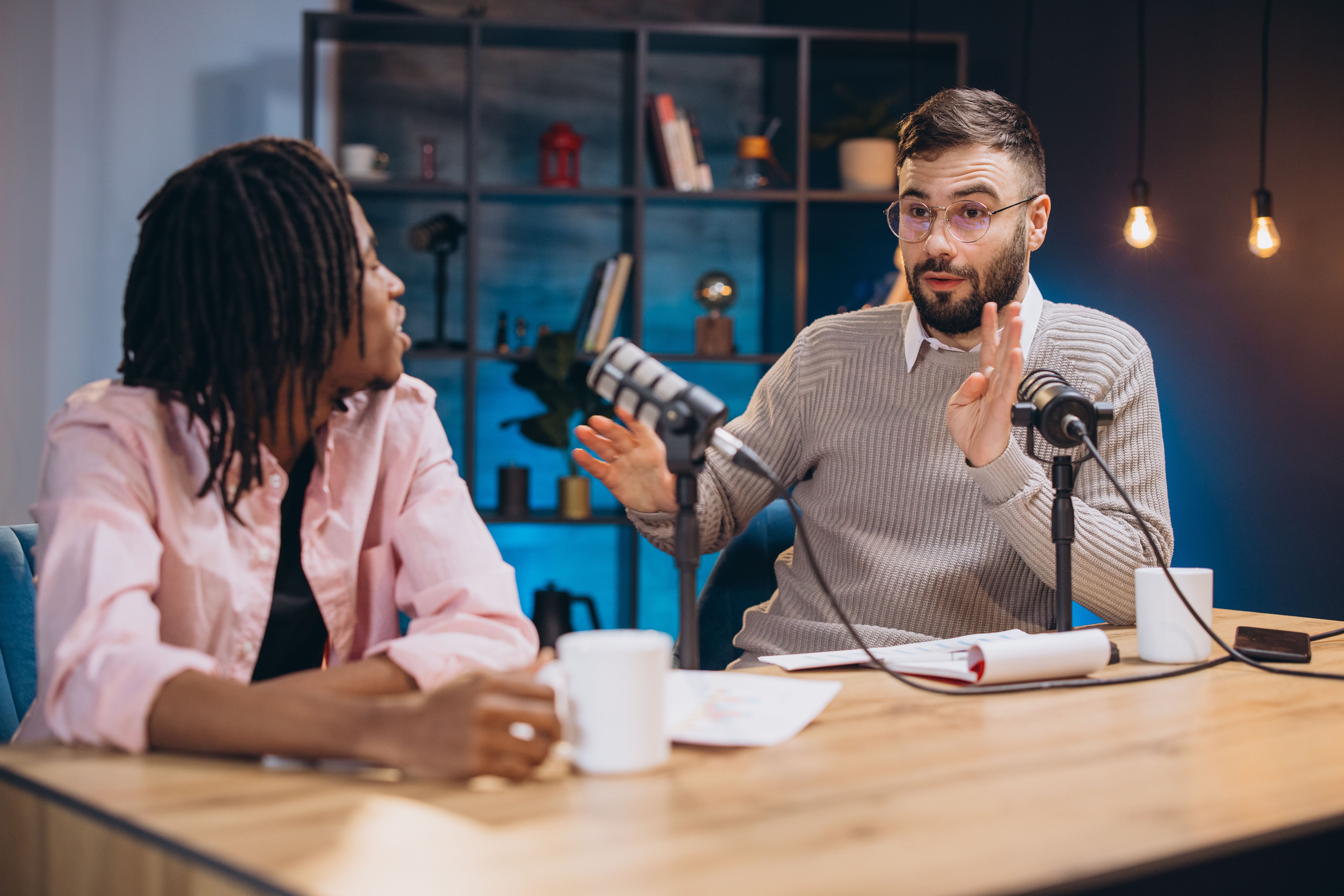 podcast recording