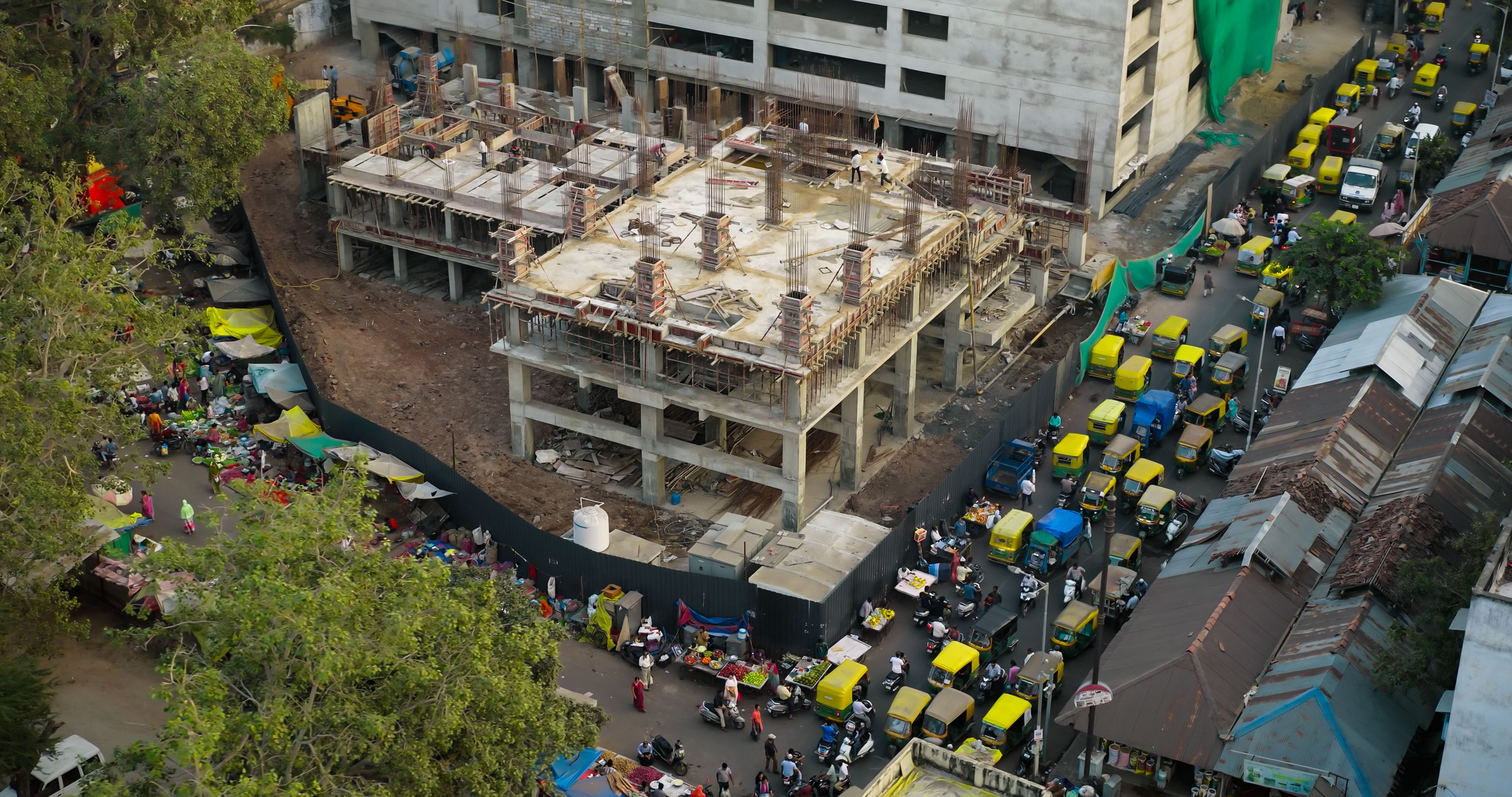 construction site drone
