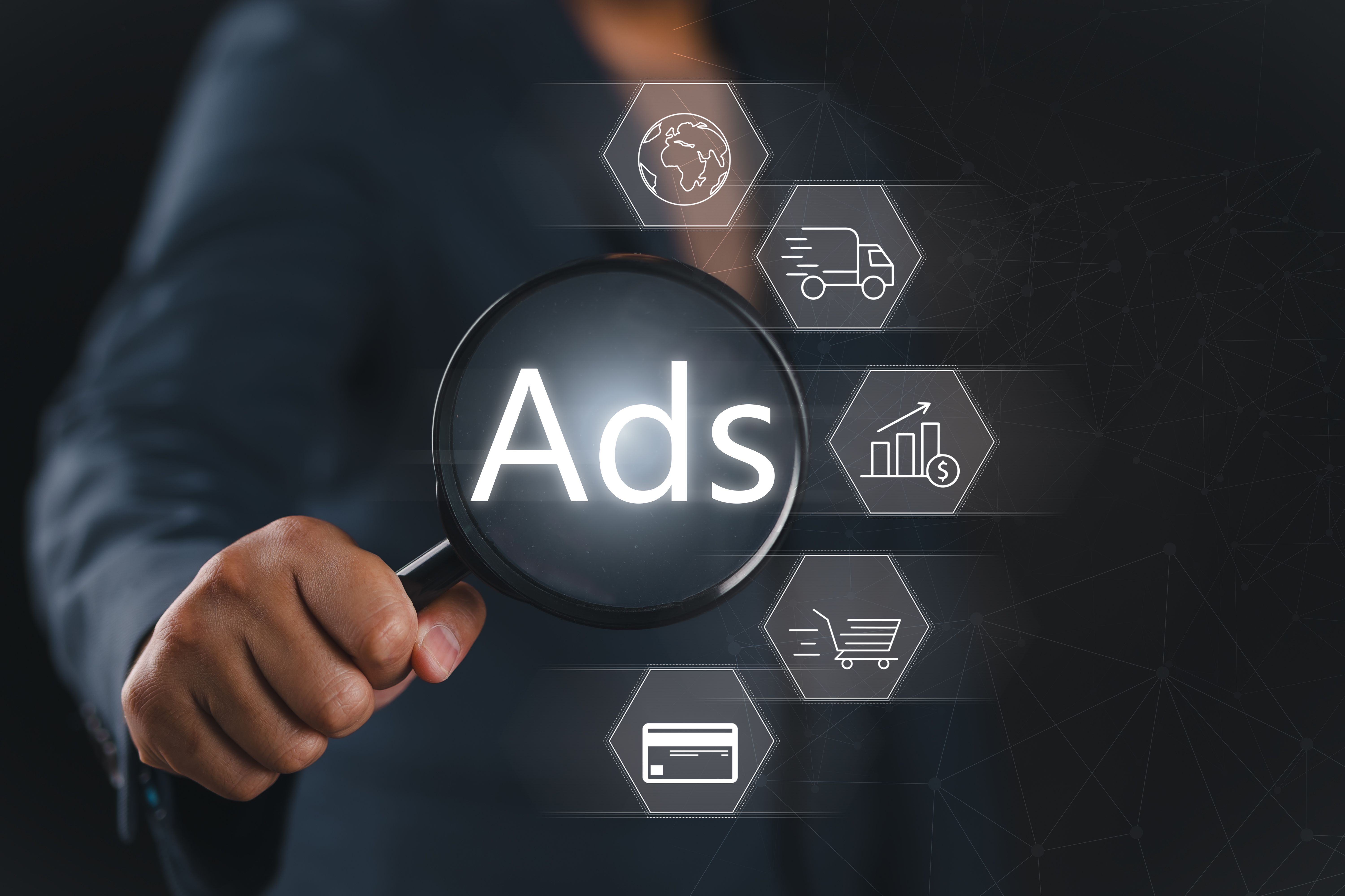 Advertising concepts, Online marketing. Improving and planning to increase sales, searching and serving customers, promoting sales and analyzing data, Online Sales, Targeted advertising