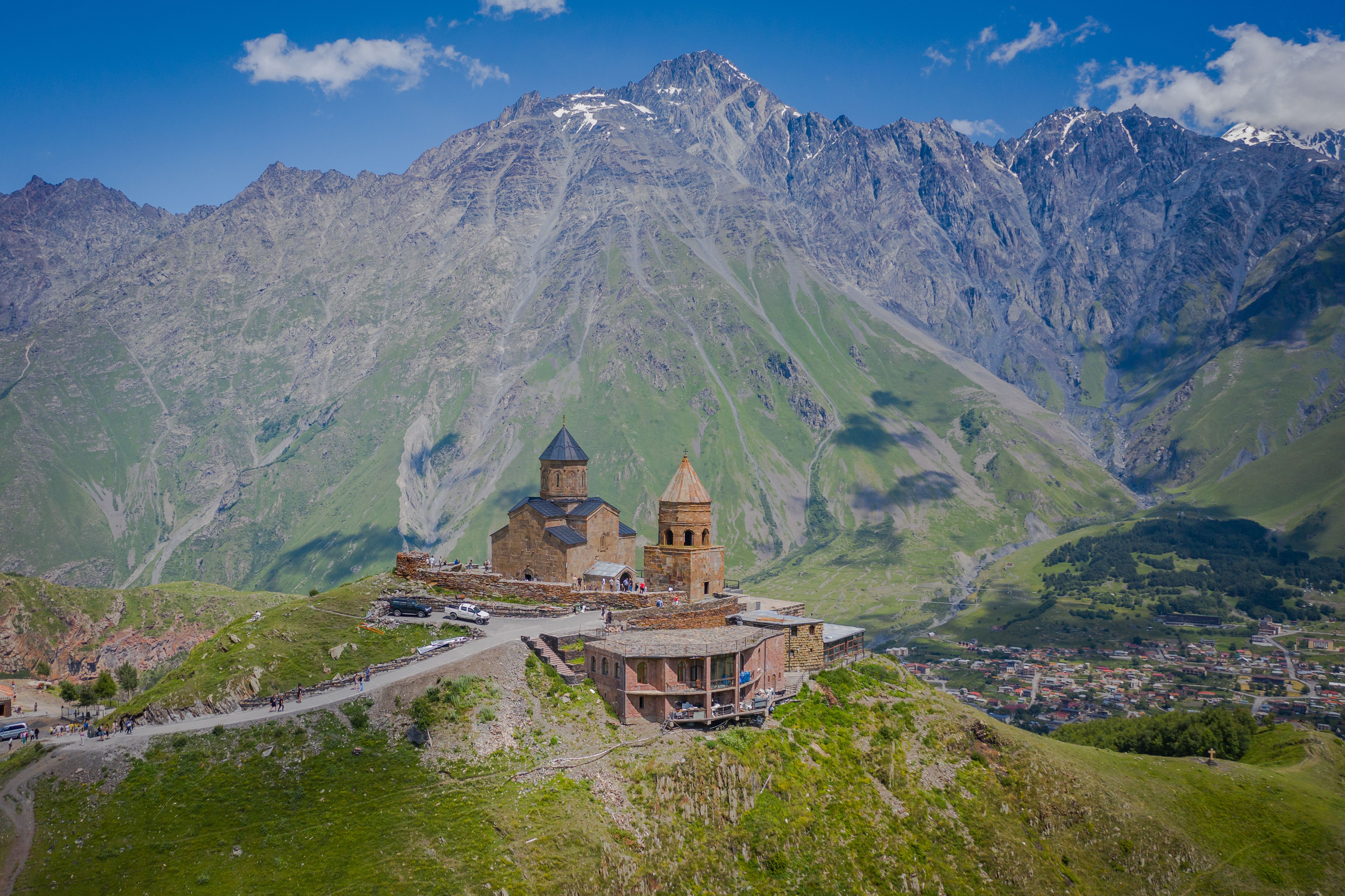 Gergeti Trinity Church in Kazbegi, Georgia
