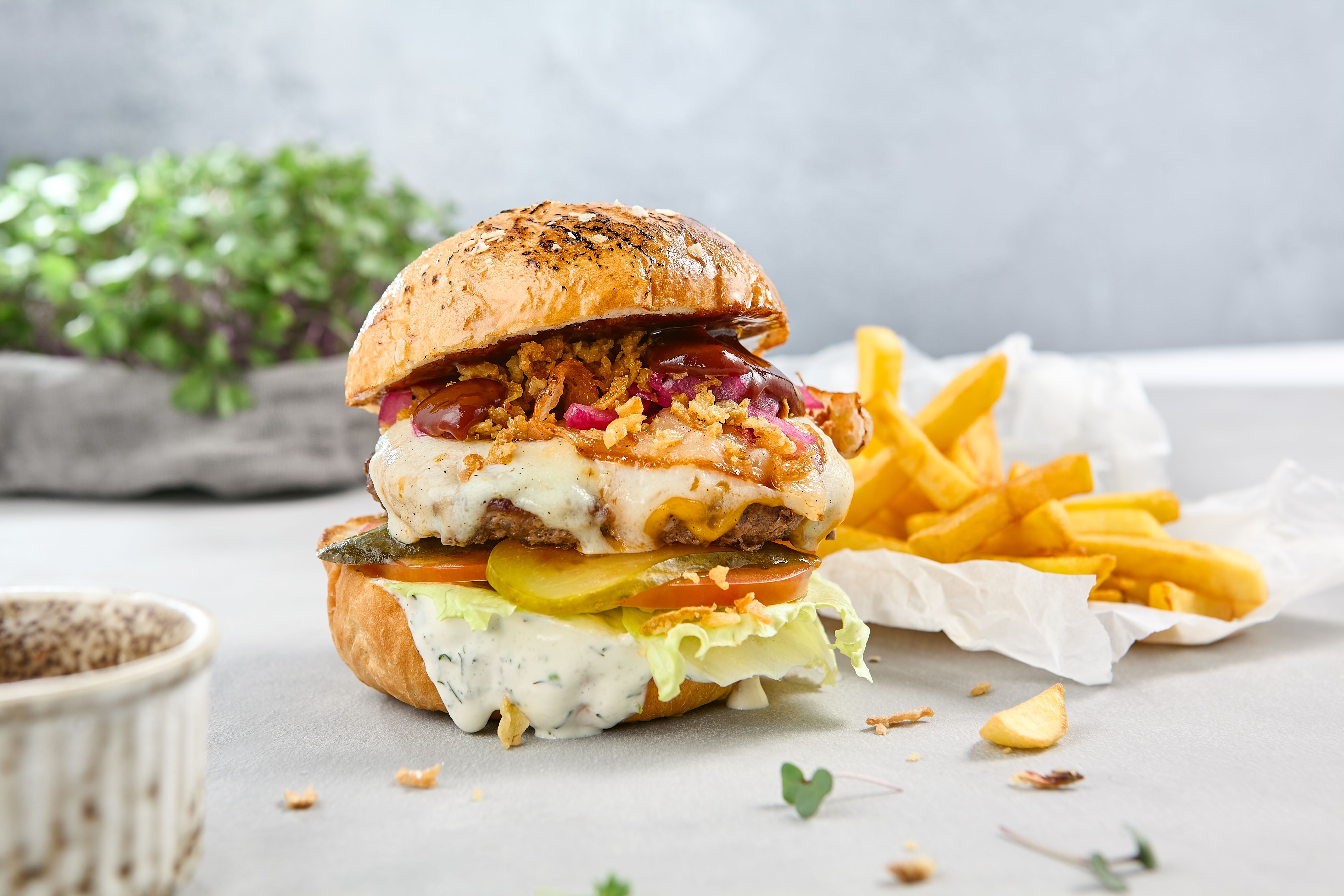 gourmet burger toppings