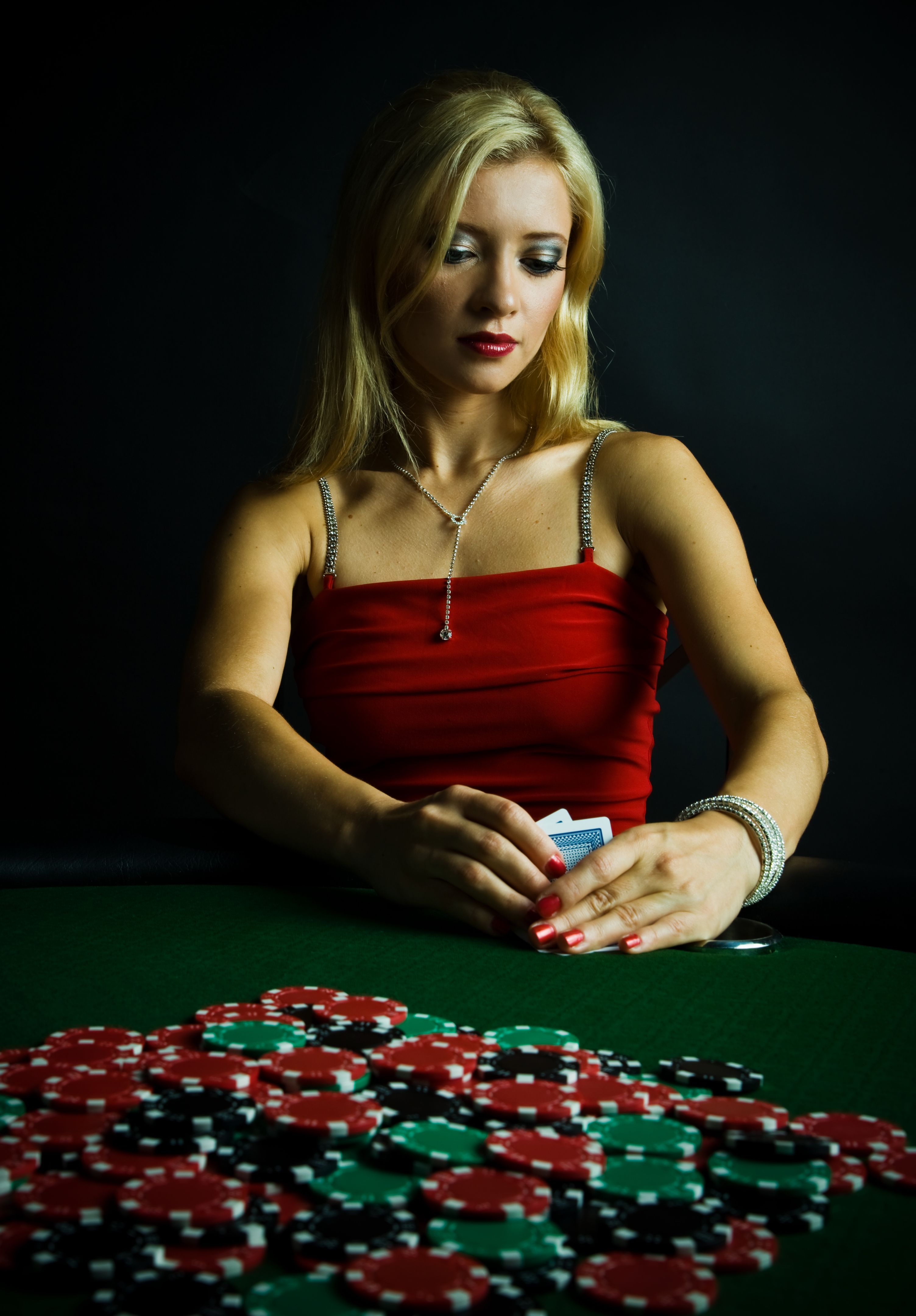 Female Poker player