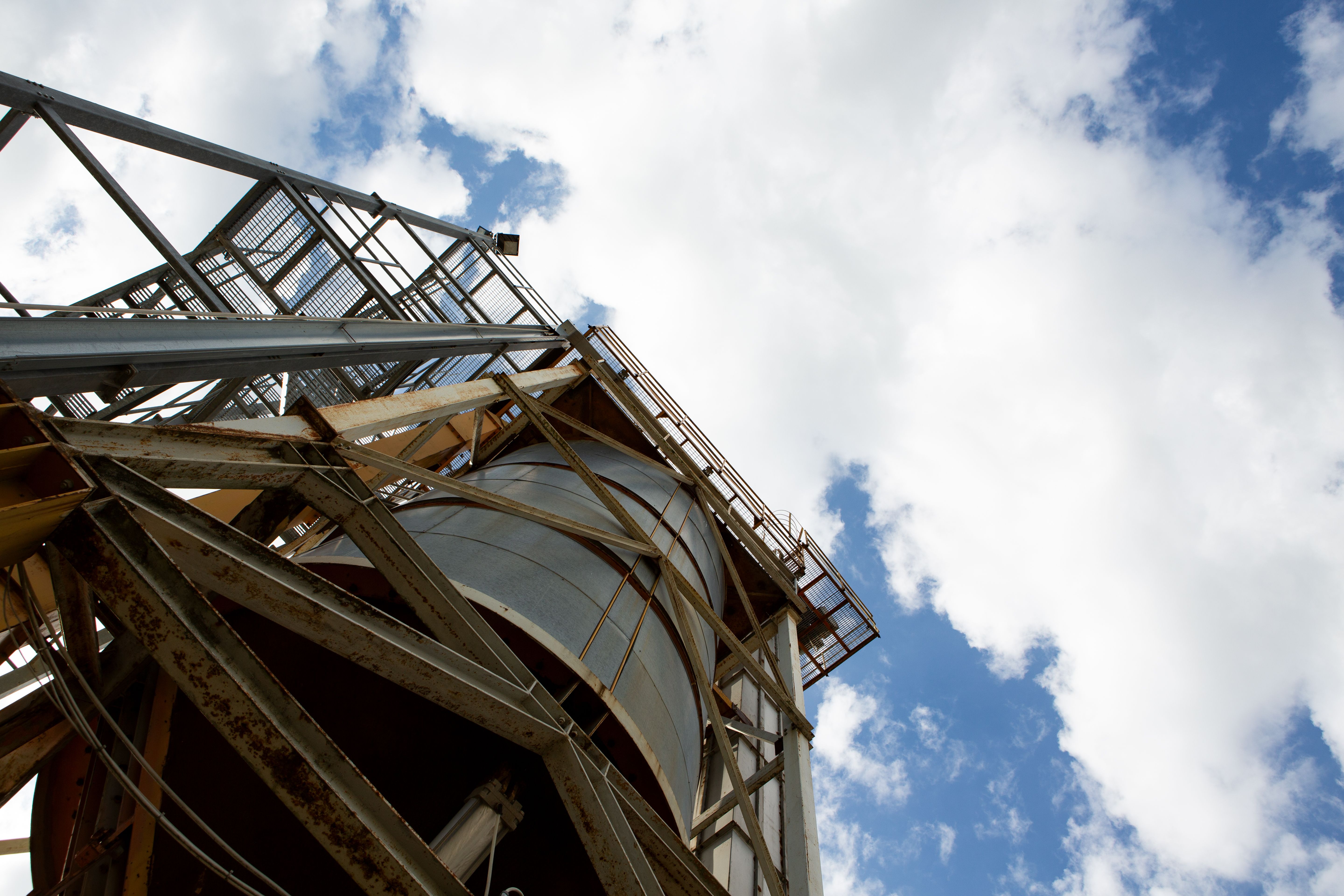 Rusty old industrial silo Rusty old industrial silo