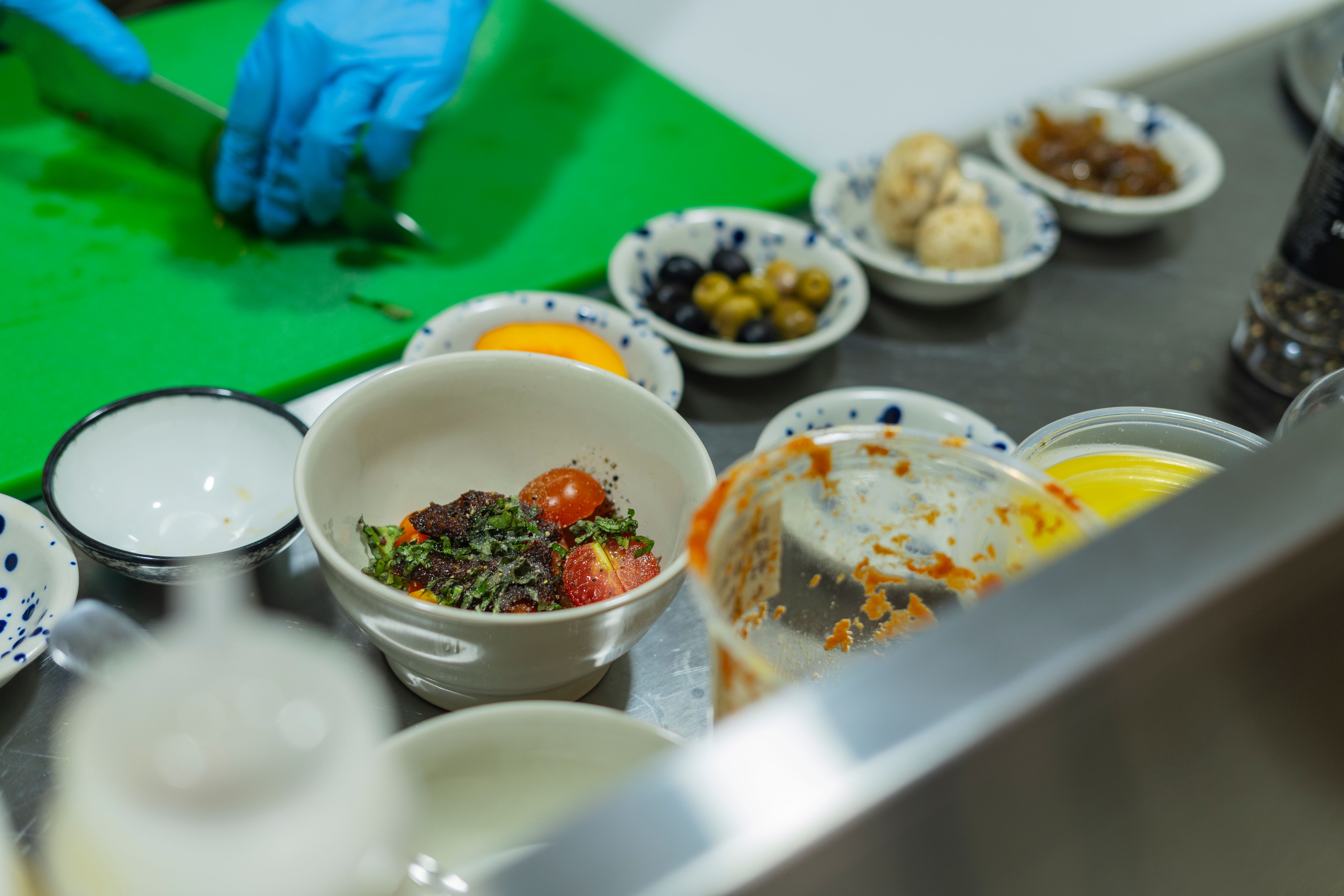 chef preparing ingredients