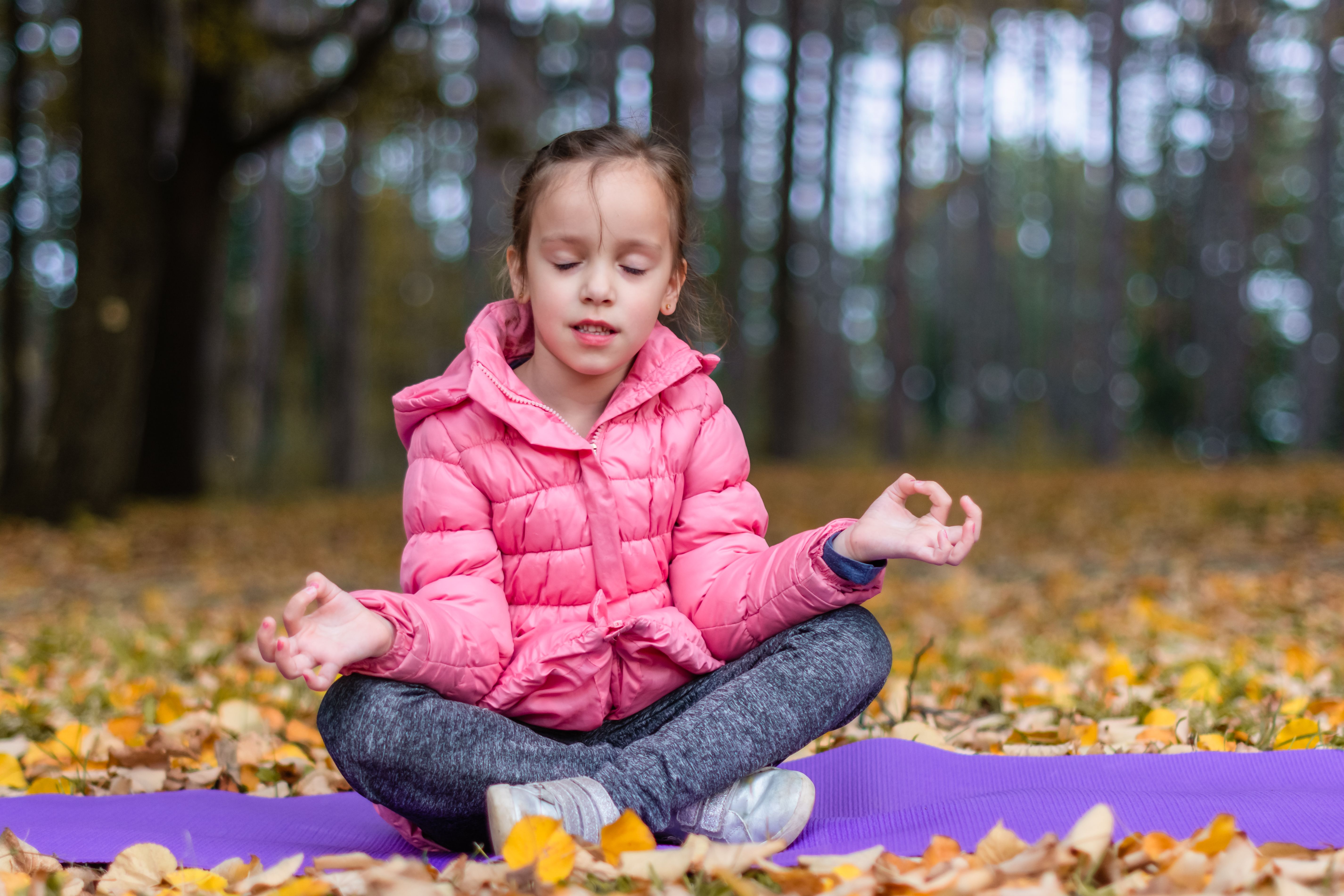 autumn kids yoga
