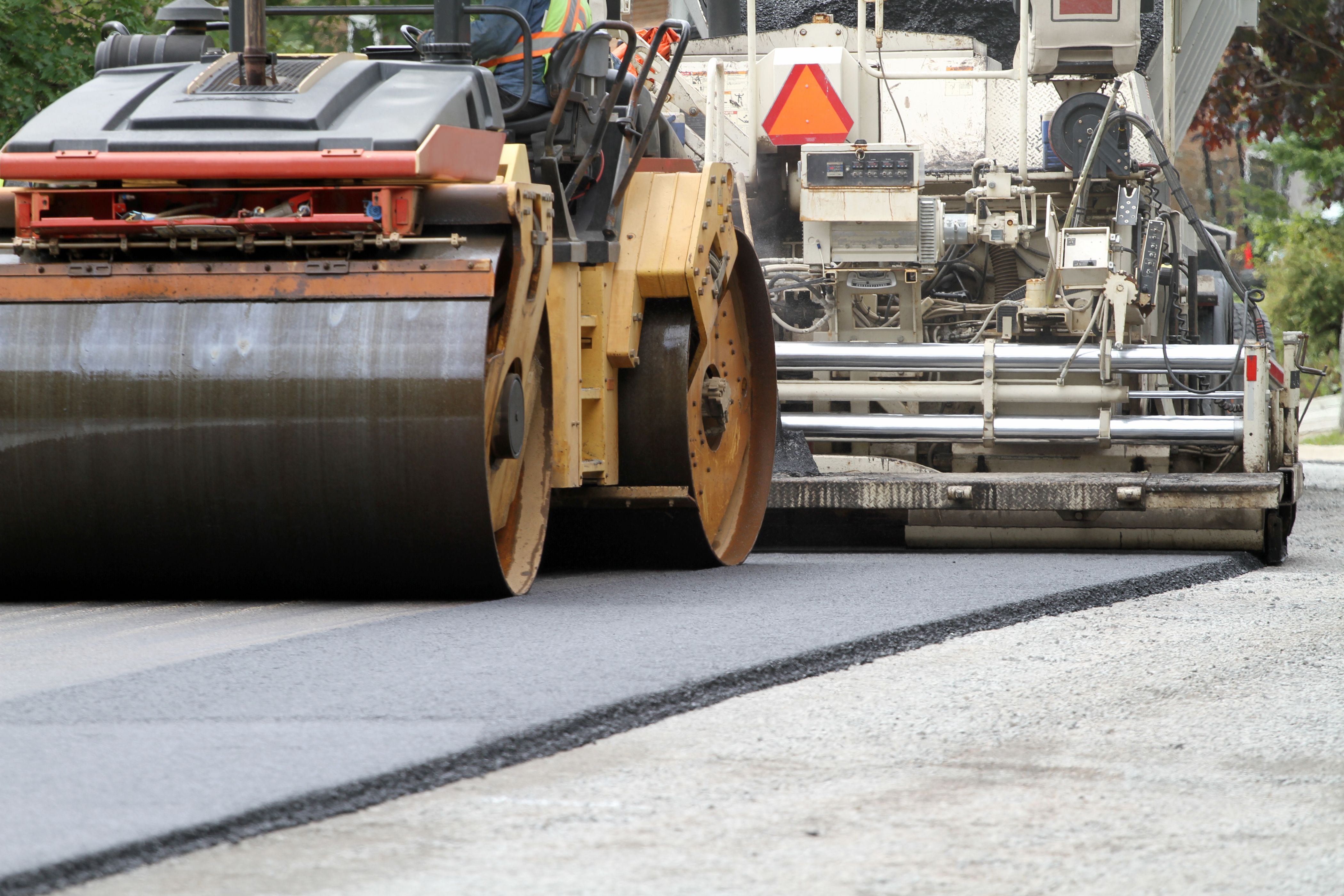 Paving A Road Paving A Road