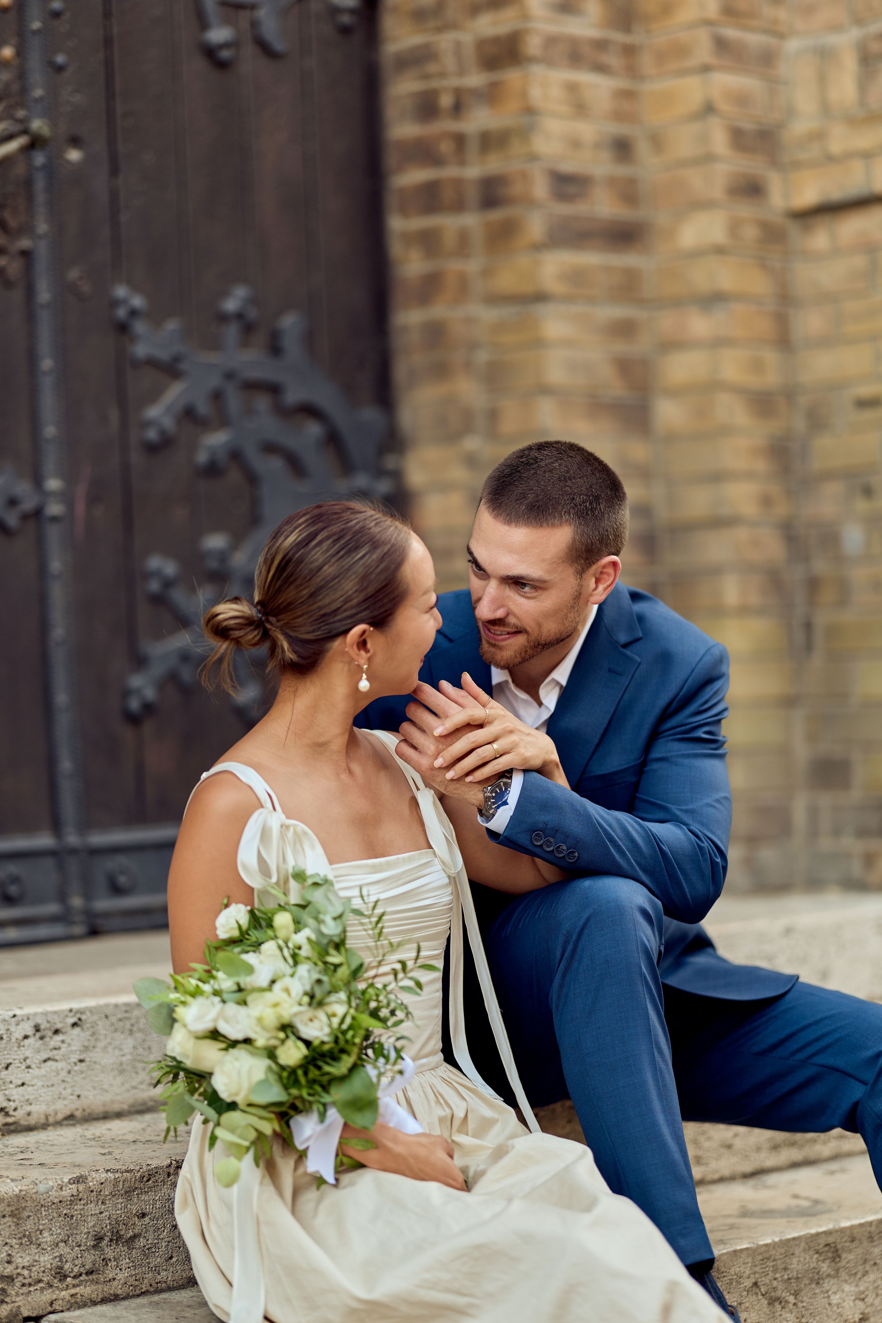 happy couple wedding