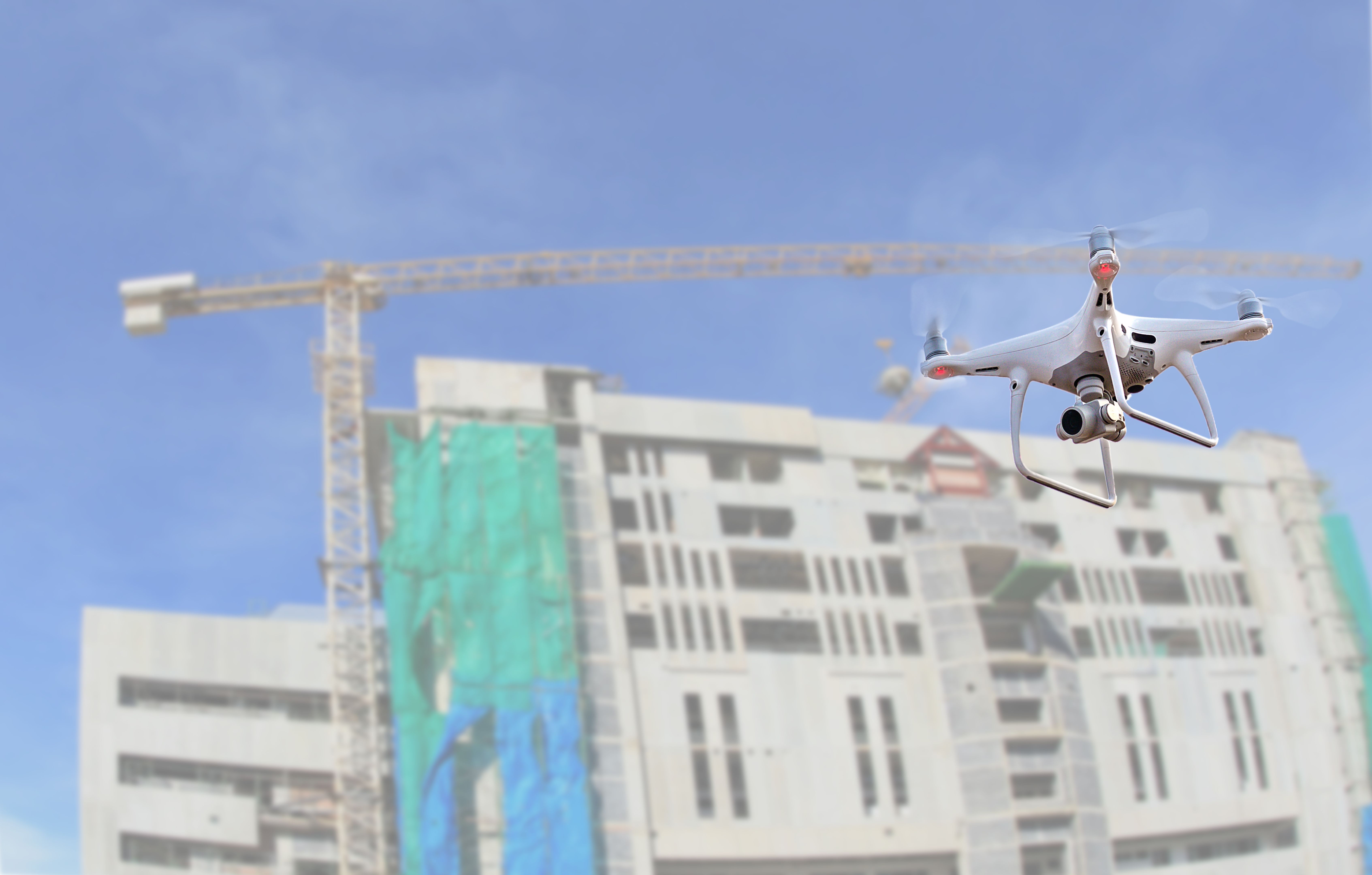 drones em construção