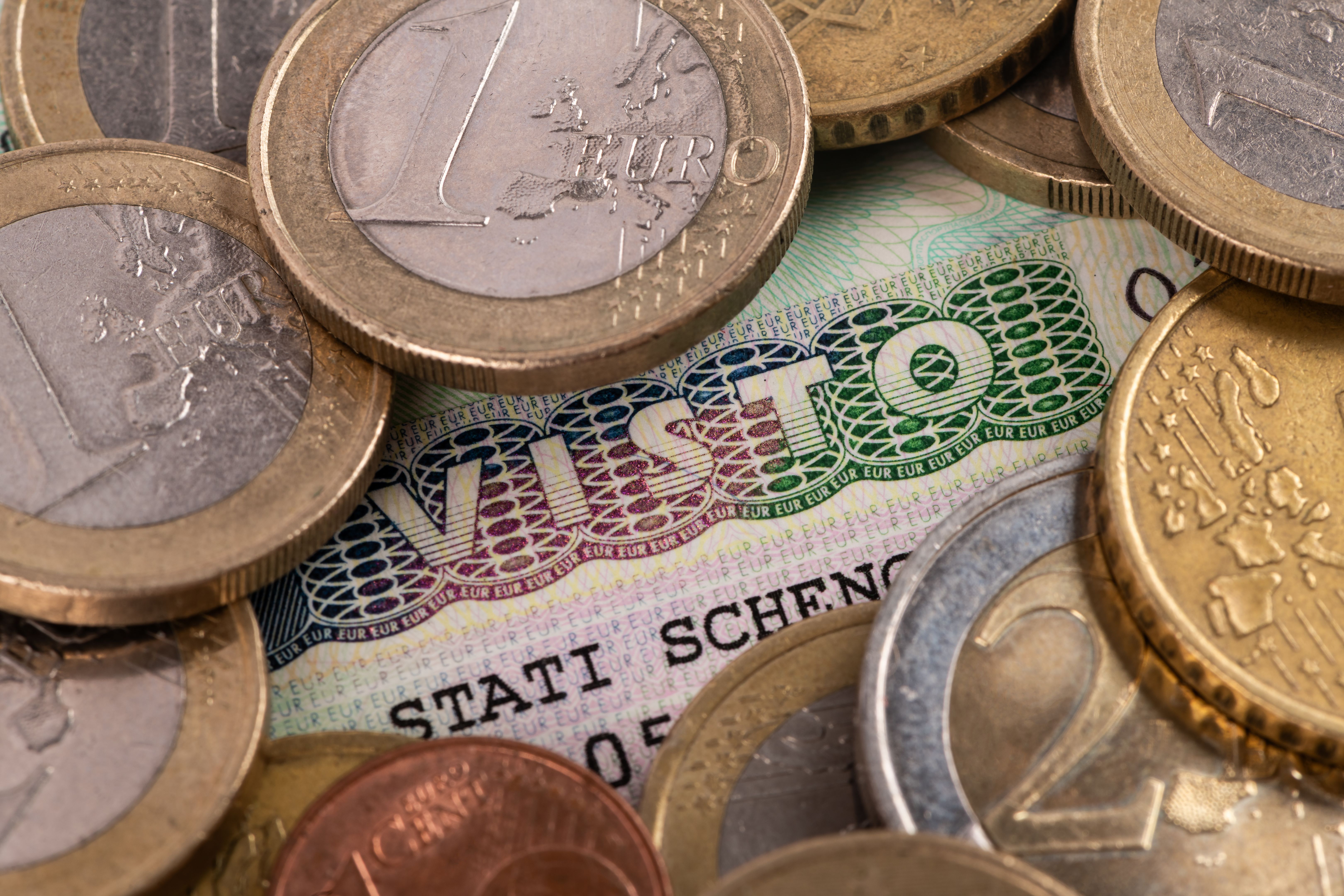 Schengen visa stamp on passport, 2025 Schengen visa stamp on passport, 2025