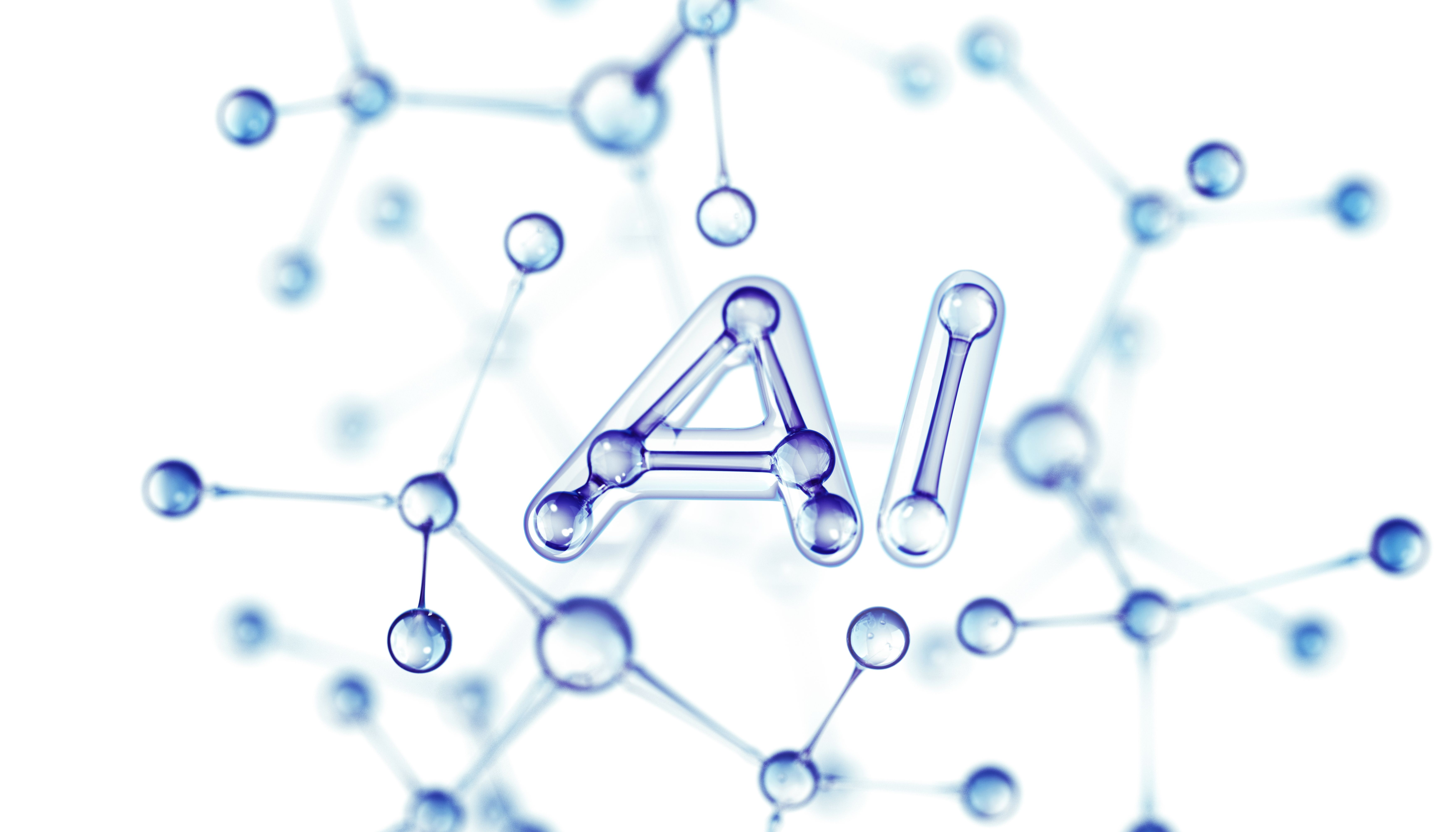 AI. Biotechnology Innovation Concept. Isolated On White.