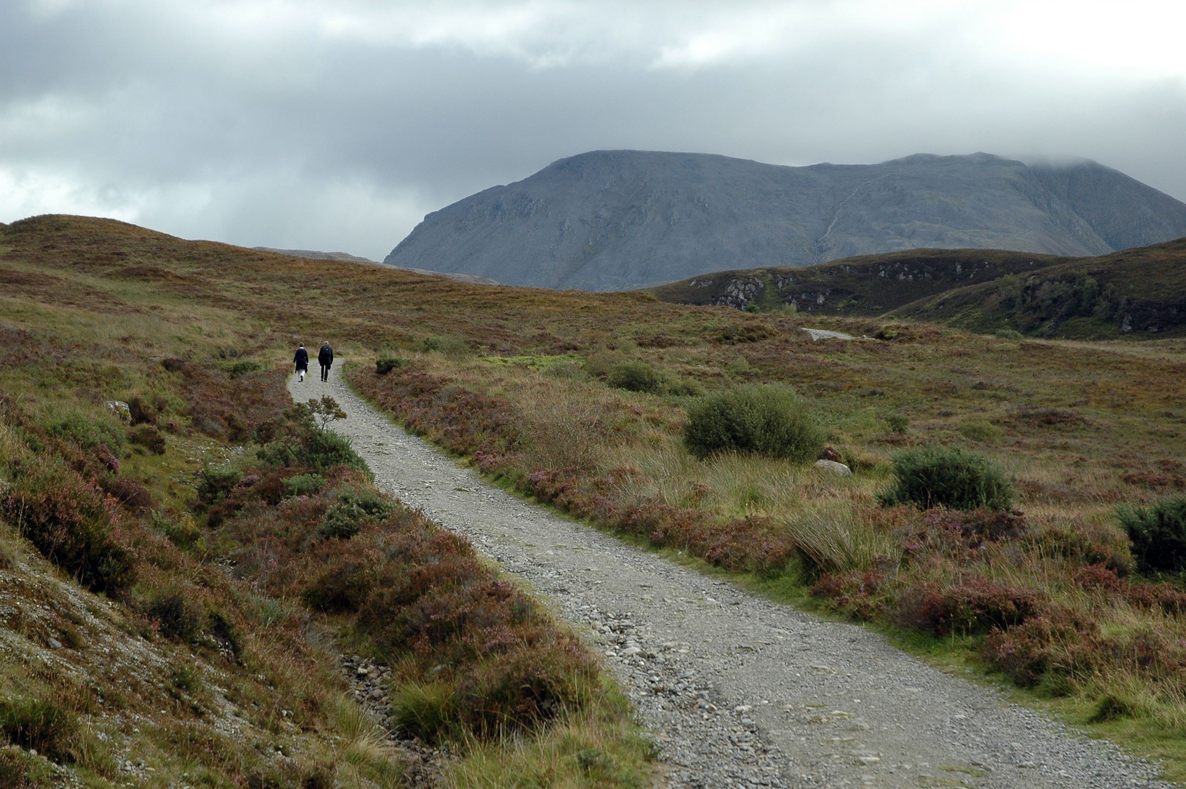 tourists exploring highlands